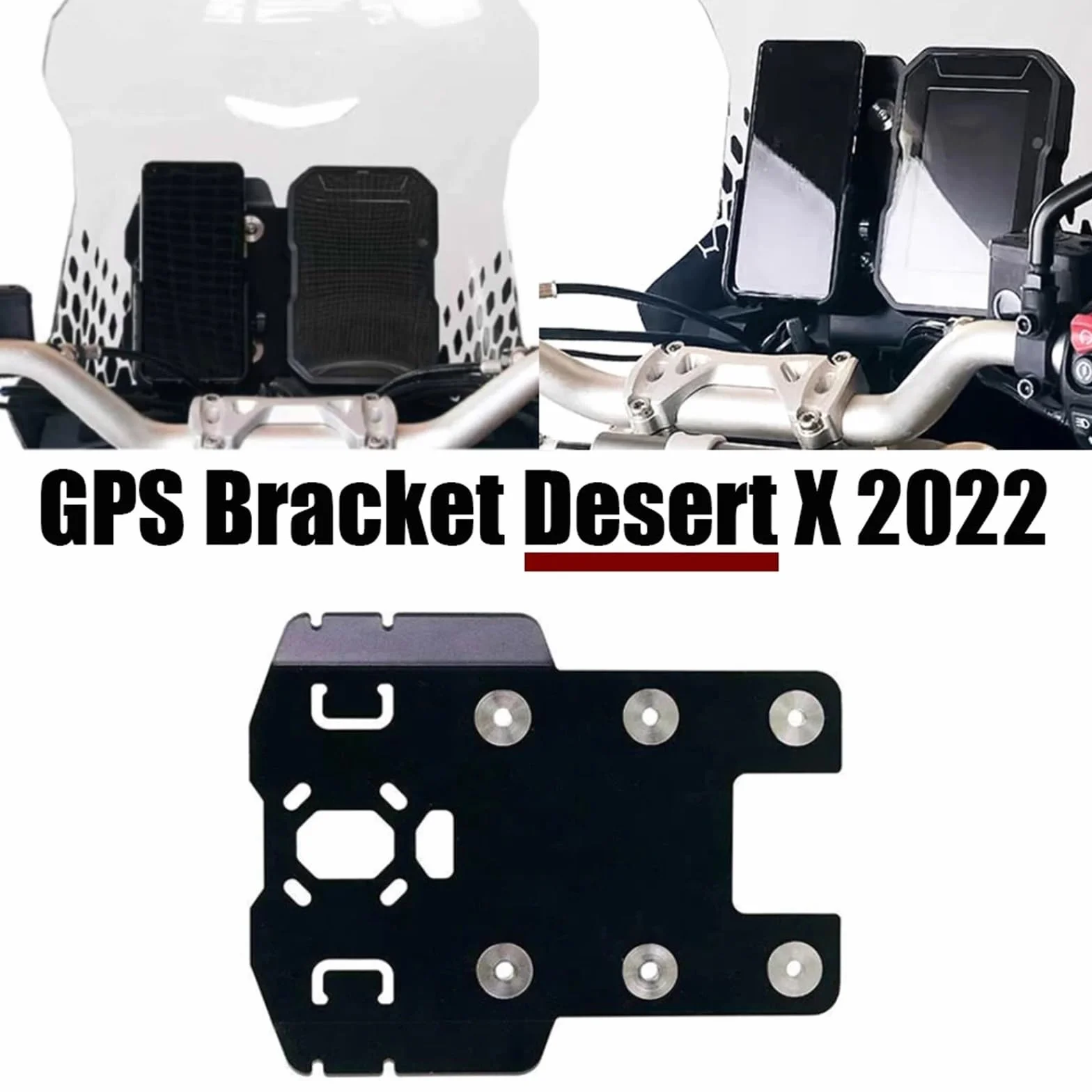 Uchwyt do nawigacji GPS Uchwyt antywstrząsowy do telefonu komórkowego, pasujący do Ducati Desert X, akcesoriów GPS, stabilizatora GPS do motocykla i nawigacji