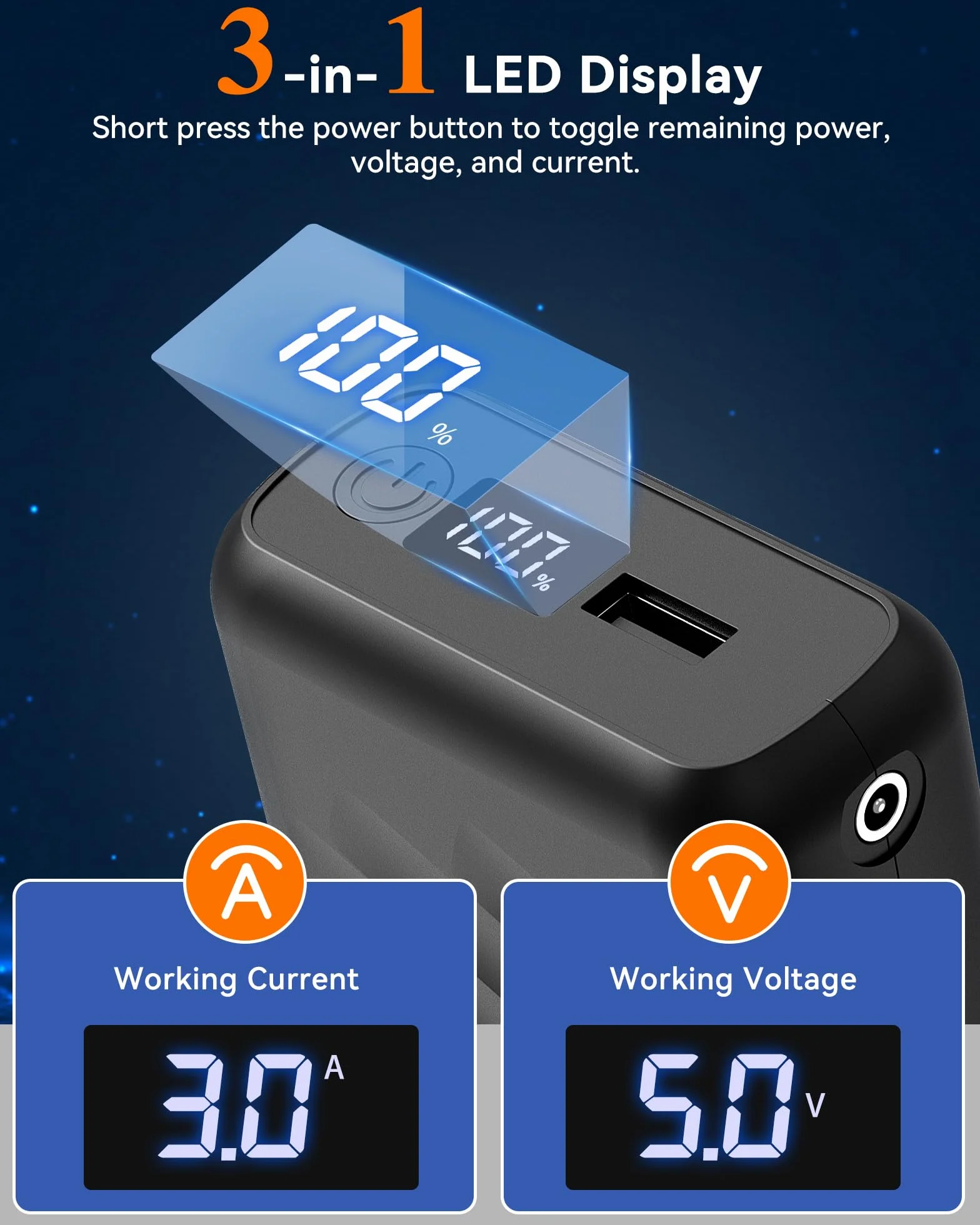 FERNIDA 20000 mAh Powerbank mały, funkcja szybkiego ładowania, akumulator z DC, USB i złącza typu C do podgrzewanych ubrań, przenośny zewnętrzny bank baterii do podgrzewanej kamizelki, spodni i