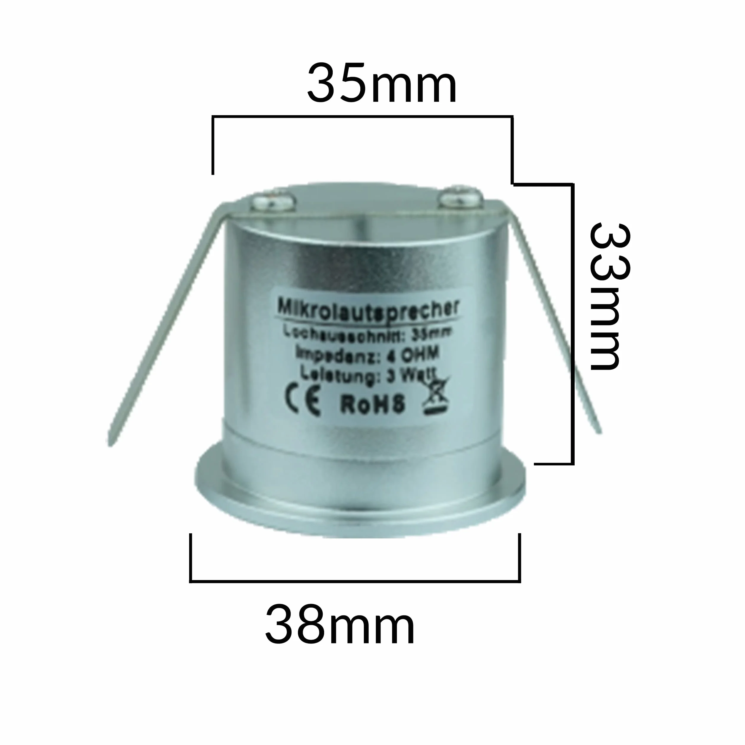 LIGHTVISION Głośnik do zabudowy Bluetooth, wodoszczelny, kompletny zestaw 2 szt. – mini głośniki do sufitów, zadaszeń tarasowych, wiat, ogrodów zimowych, werandy – opatentowane i zgodne ze standardami