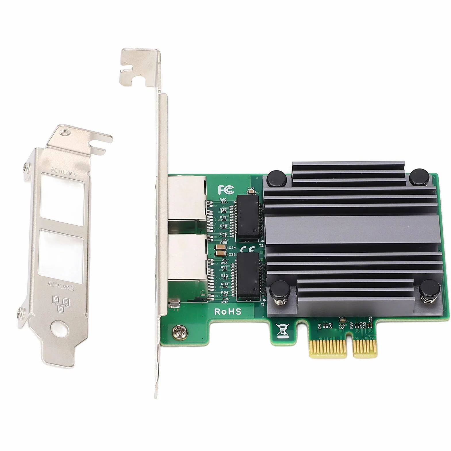 Karta Sieciowa PCIe 2,5G, Chipset I226 V, Obsługuje 1000Mbps dla Komputerów Stacjonarnych i Serwerów