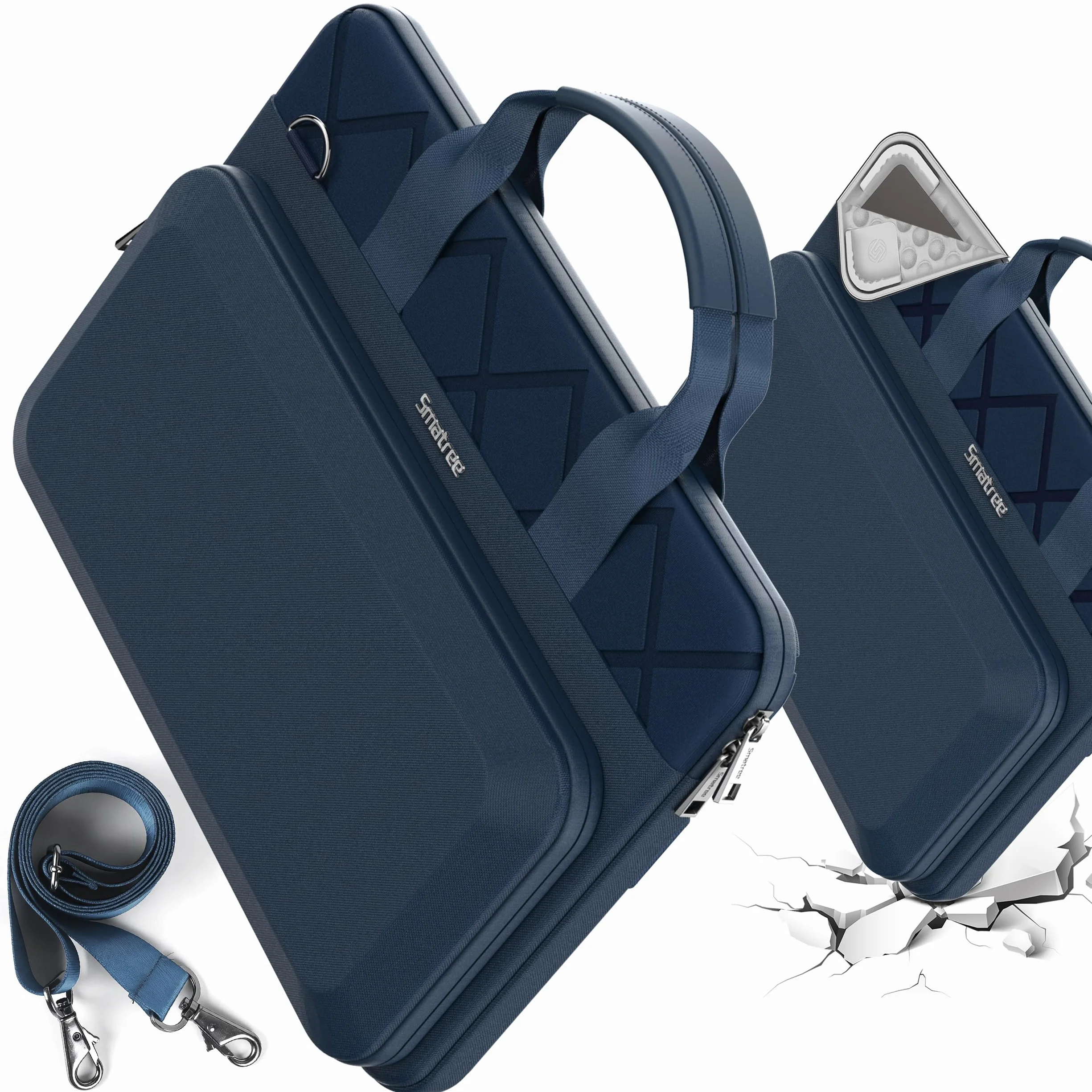 Smatree CityShield Etui na ramię na laptopa 39.6–40.6 cm DELL G15/G16, do laptopa gamingowego 16-calowego Alienware m16/x16, do laptopa do gier Alienware 16 Area-51, pokrowiec z kieszenią, niebieski