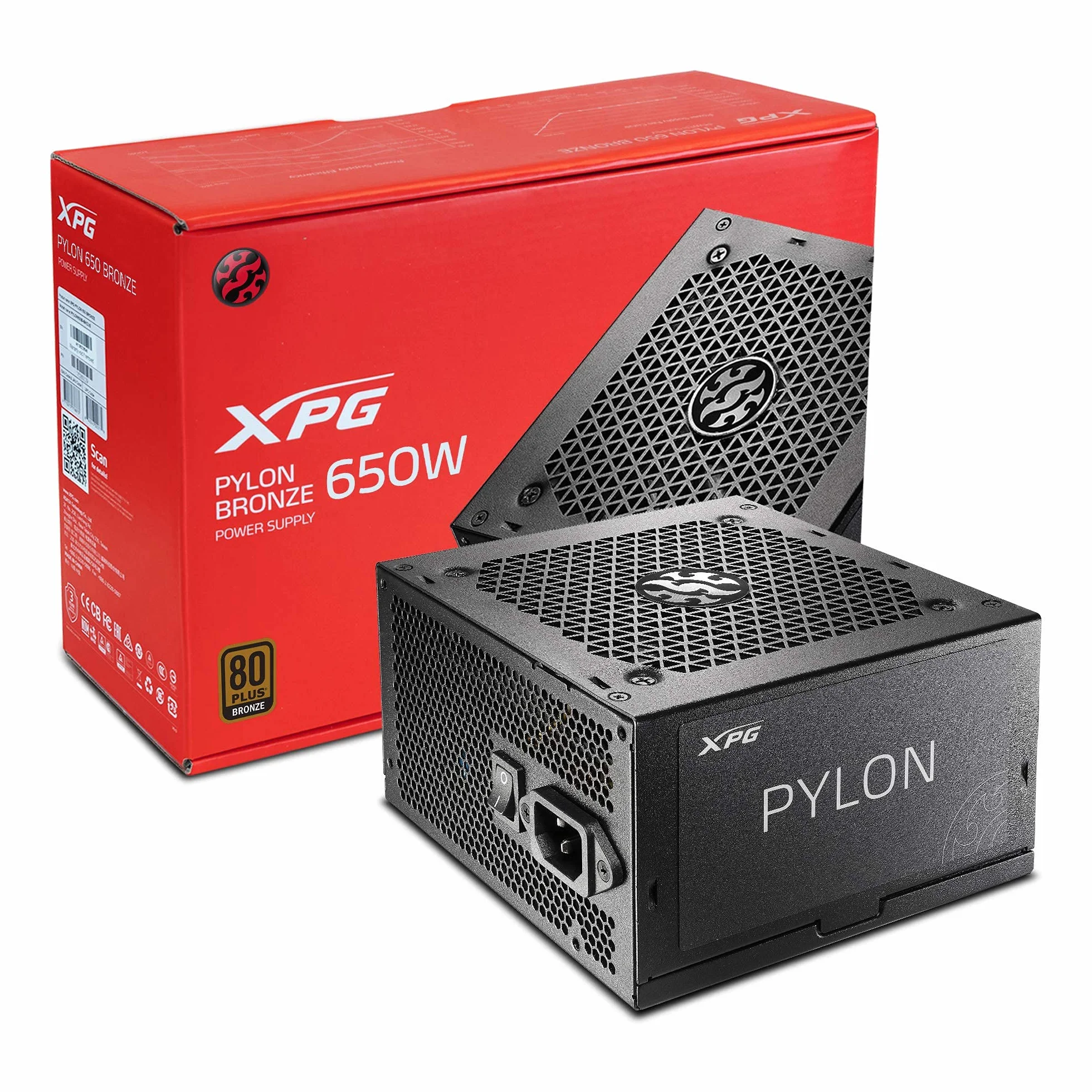 FIT XPG ZASILACZ PYLON 650B 650W 80PLUS BRONZE PYLON550B-BKCEU