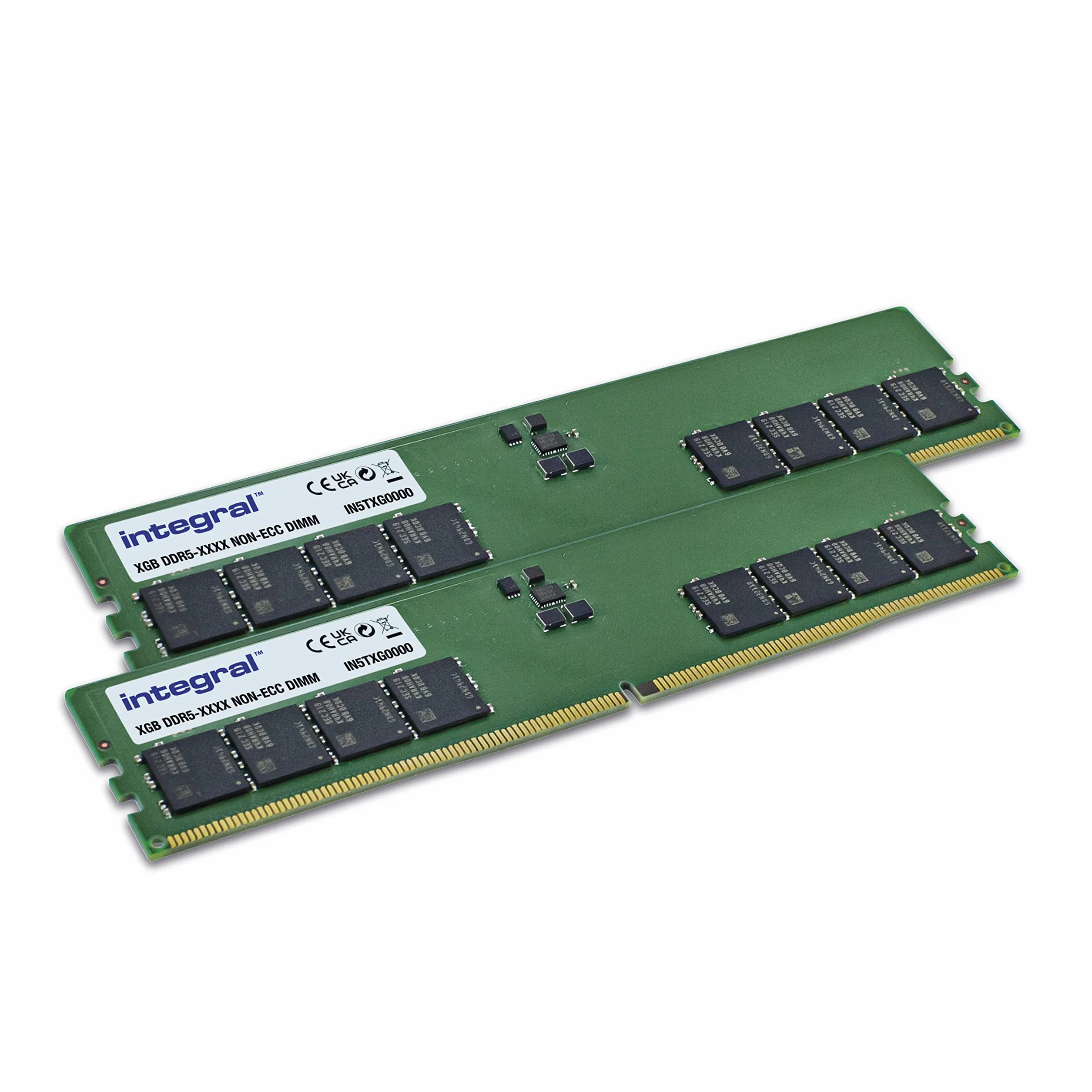 Integral Zestaw 16 GB (2 x 8 GB) DDR5 RAM 4800 MHz DIMM moduł pamięci komputera stacjonarnego