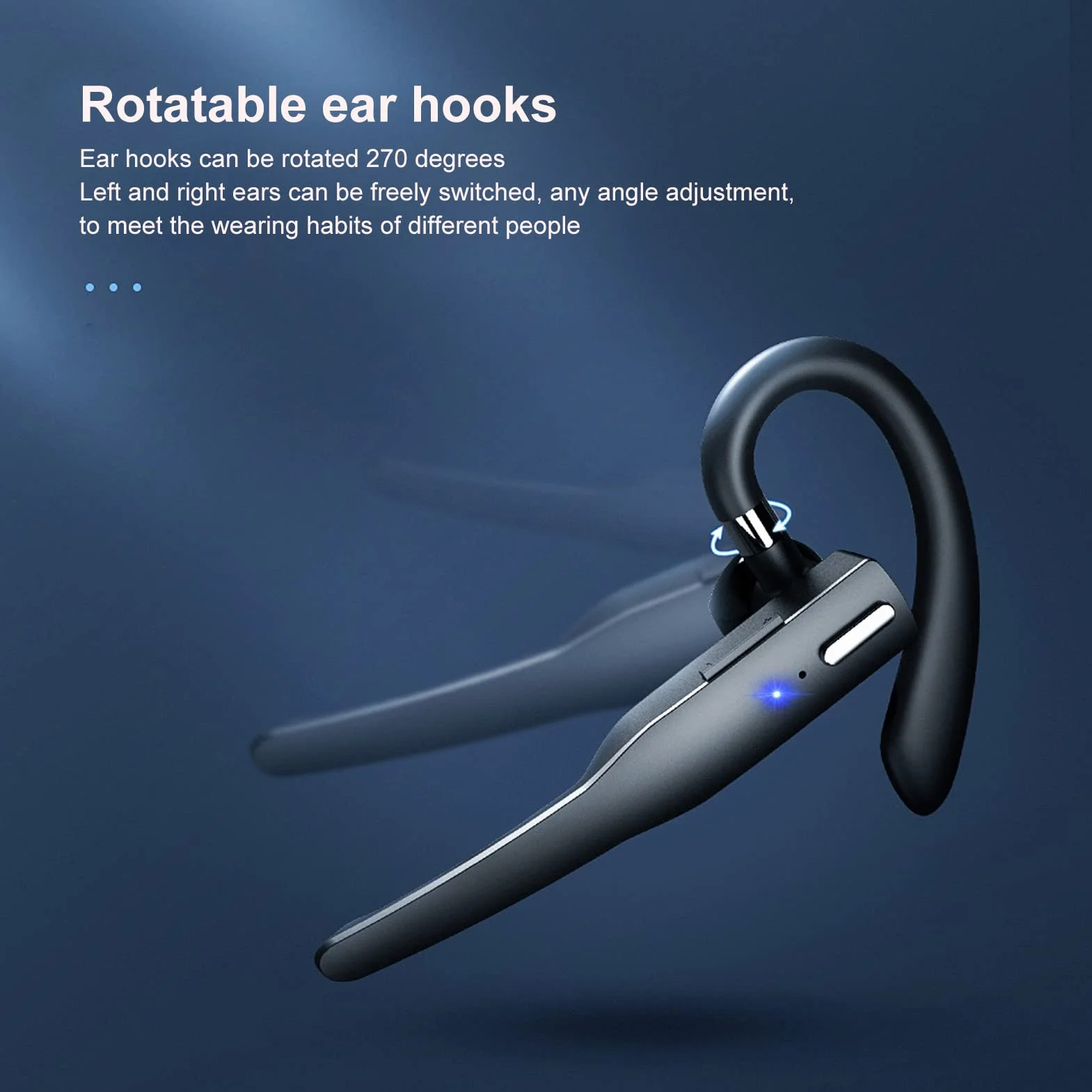 Zestawy Słuchawkowe Bluetooth z Mikrofonem V5.1 Zestaw Głośnomówiący Bluetooth Słuchawki Douszne Wodoodporne Słuchawki IPX7 do Jazdy/biznesu/biura z Systemem Android/iOS, Laptopa
