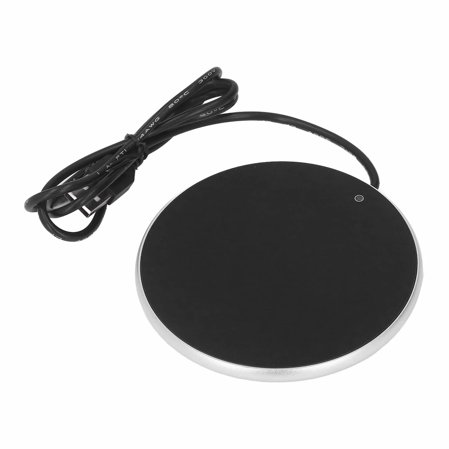 Podgrzewacz do filiżanek 55°C USB, inteligentna podstawka pod szklanki Ø 10,3 cm srebrny