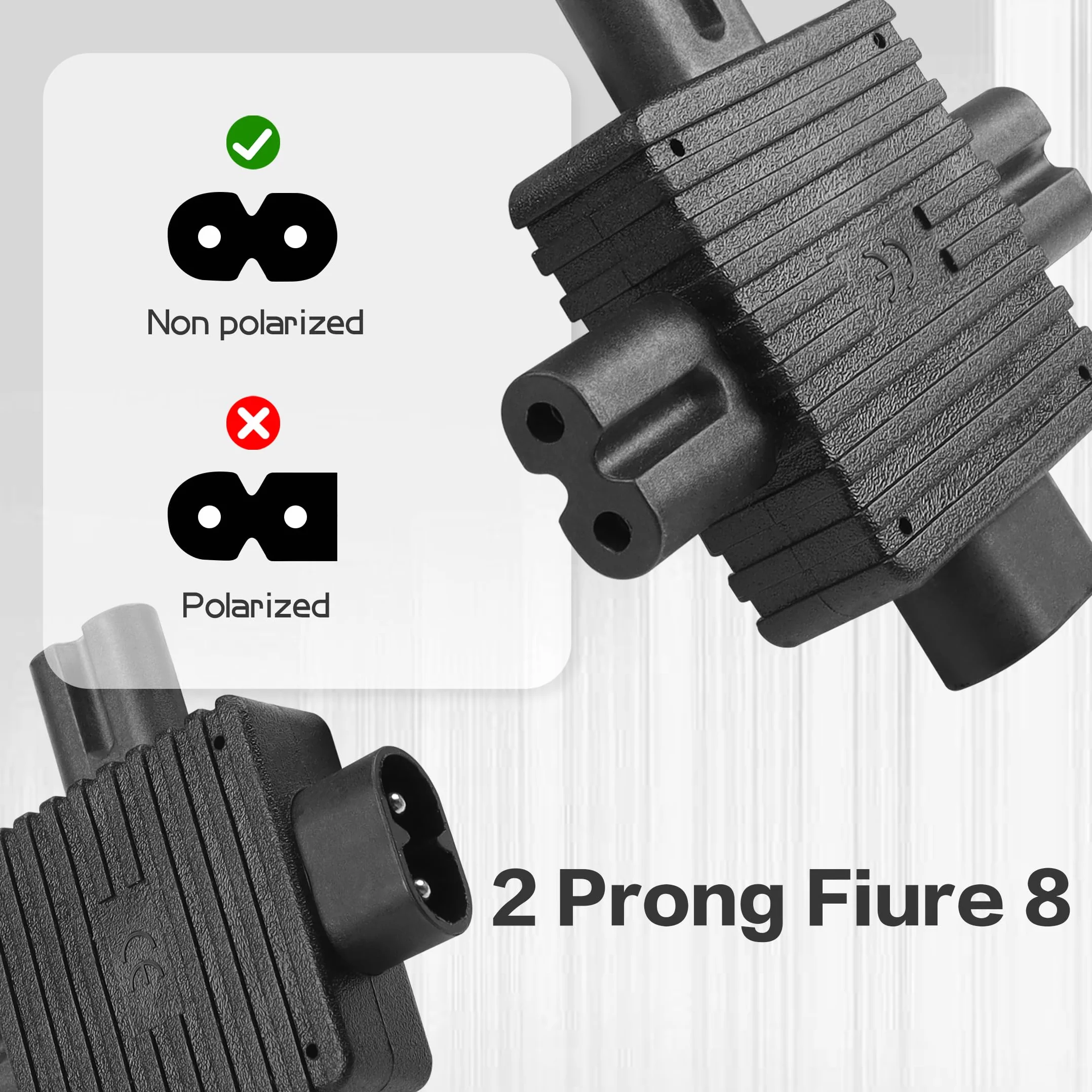 YACSEJAO IEC 320 C8 1 do 3 C7 rozdzielacz zasilacz IEC 320 10A 125V C8 wtyczka męska na 3 żeński rozdzielacz C7 adapter gniazda rozszerzenia zasilania