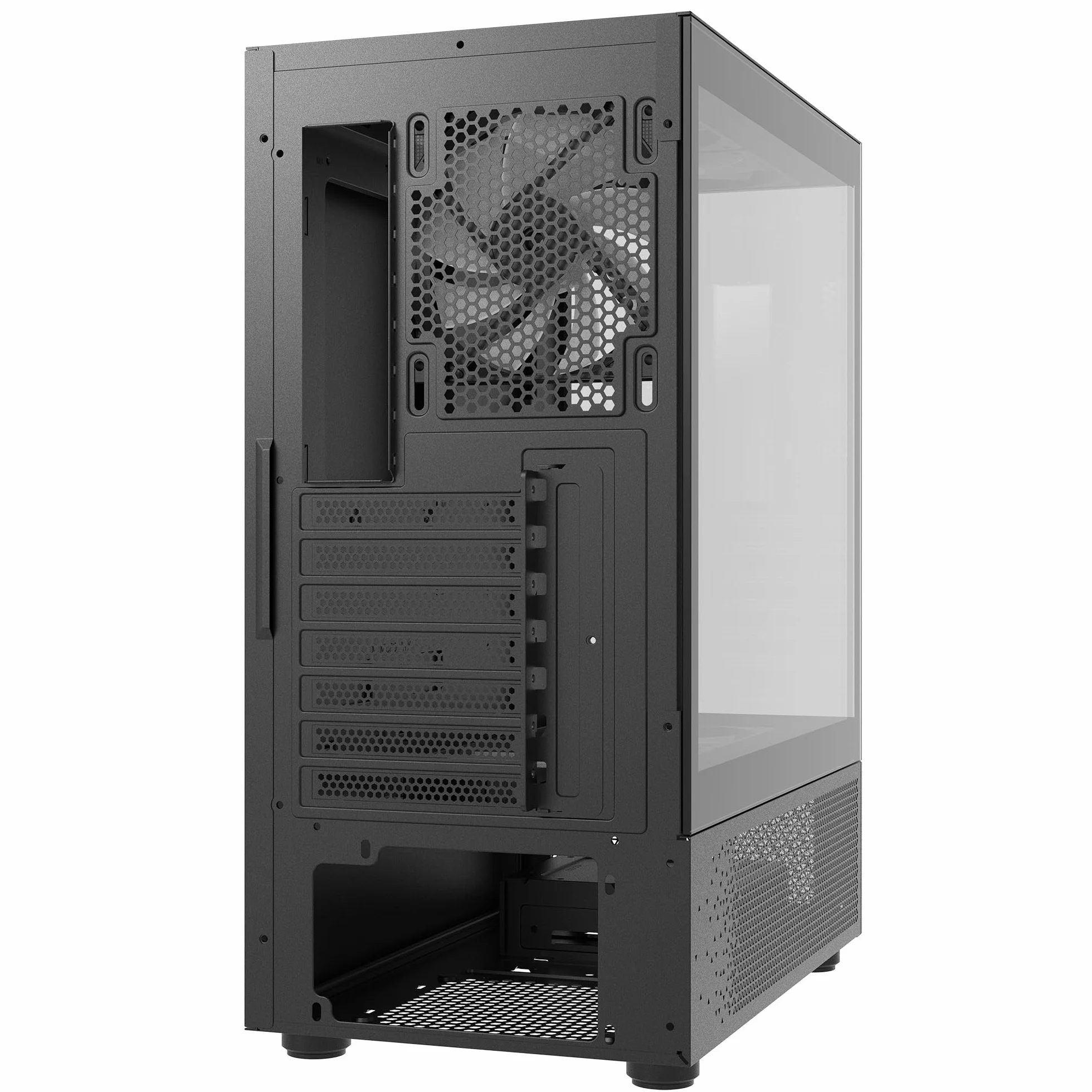 XPG INVADER X MINI ATX Mid Tower PC etui z 5 wentylatorami ARGB, kolor czarny - BKCWW