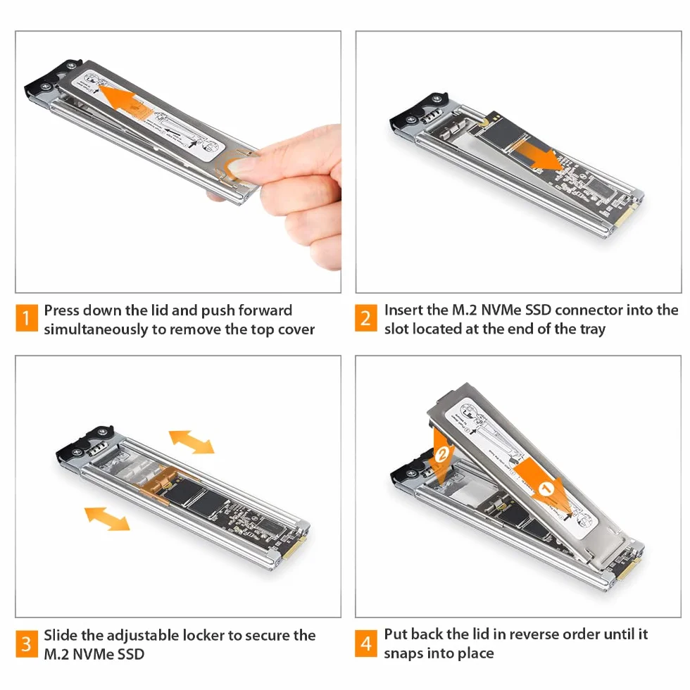 ICY DOCK 8X M.2 NVMe PCIe 4.0 SSD do 8 x SFF-8612 OCuLink (zgodnie z SFF-9402 Rev 1.1) ramka wymienna (kompatybilna z Tri-Mode) - ToughArmor MB873MP-B V2
