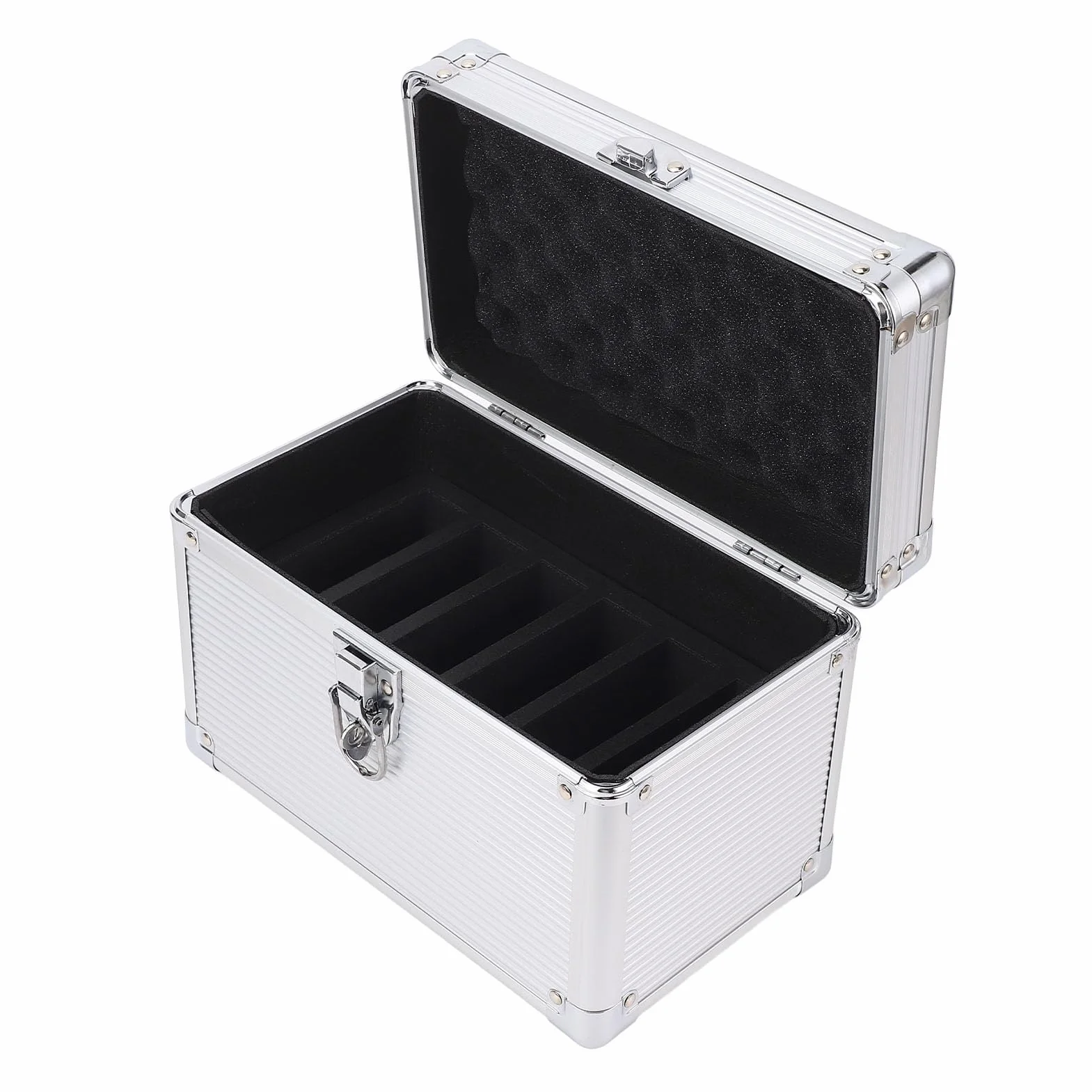 Etui do przechowywania płyt CD i DVD Czarny wodoodporny przenośny organizer do domu biura podróży materiał ABS 25x20x17cm