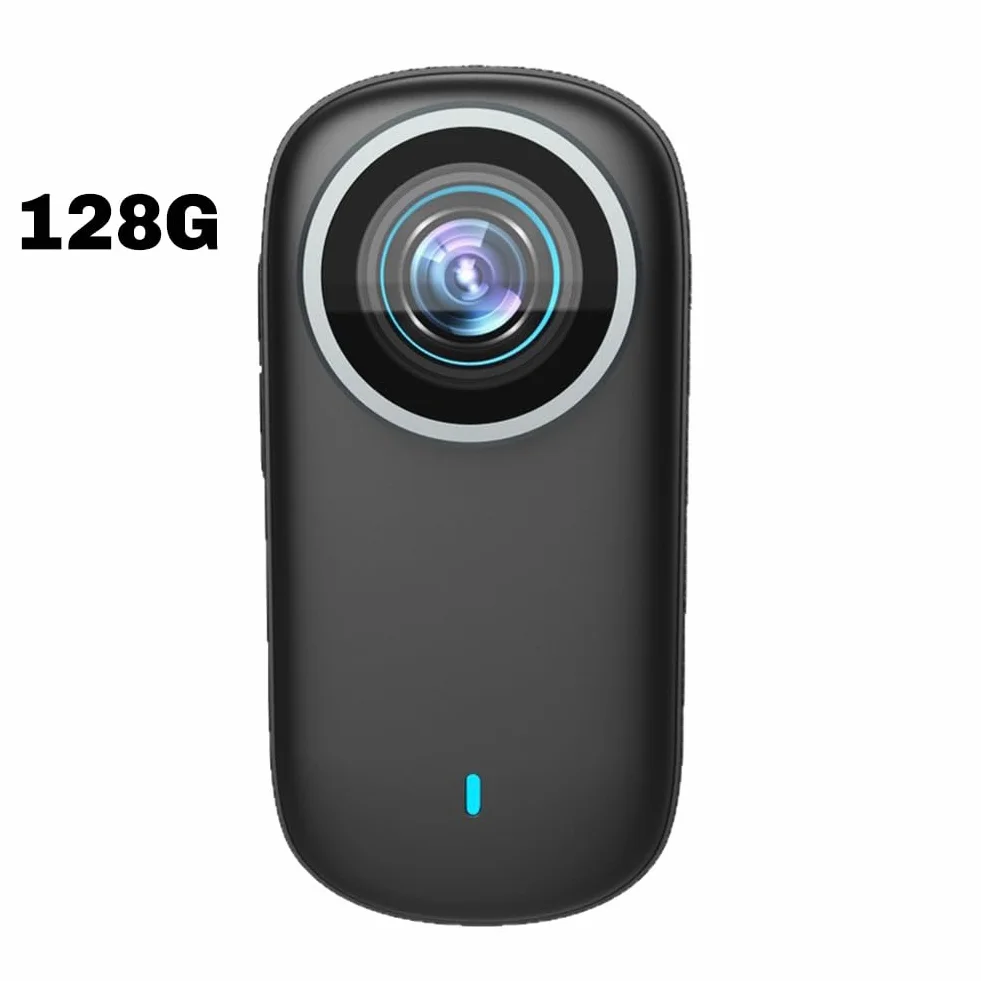 Sporty na świeżym powietrzu monitorowanie zwierząt 4K WiFi mini kamera kciuk szerokokątny obiektyw do rowerów, motocykli, kasku, kota, psa, 128 g