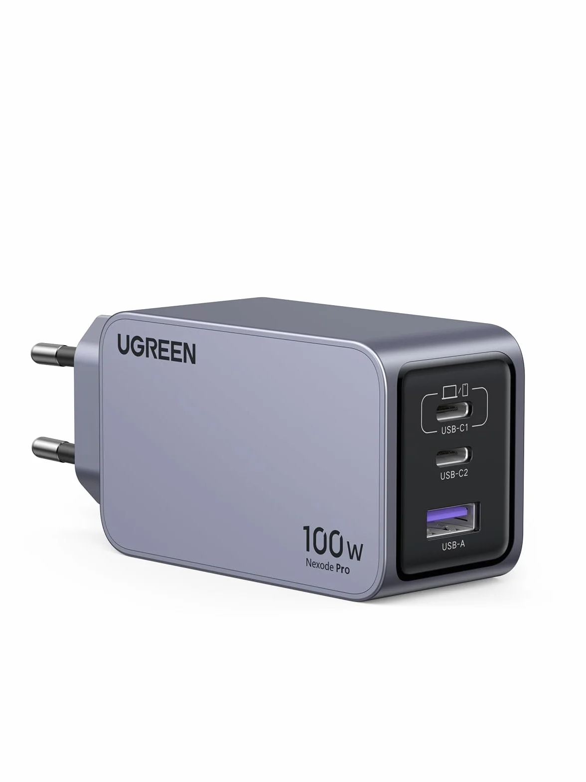 UGREEN Nexode Pro Ładowarka USB-C 100W, Mini GaN Charger, 3 portami | Szybka ładowarka PPS 60 W, kompaktowa i przenośna, kompatybilna z MacBook Pro/Air/Neo, iPadem, iPhonem 17, Galaxy S26 Ultra