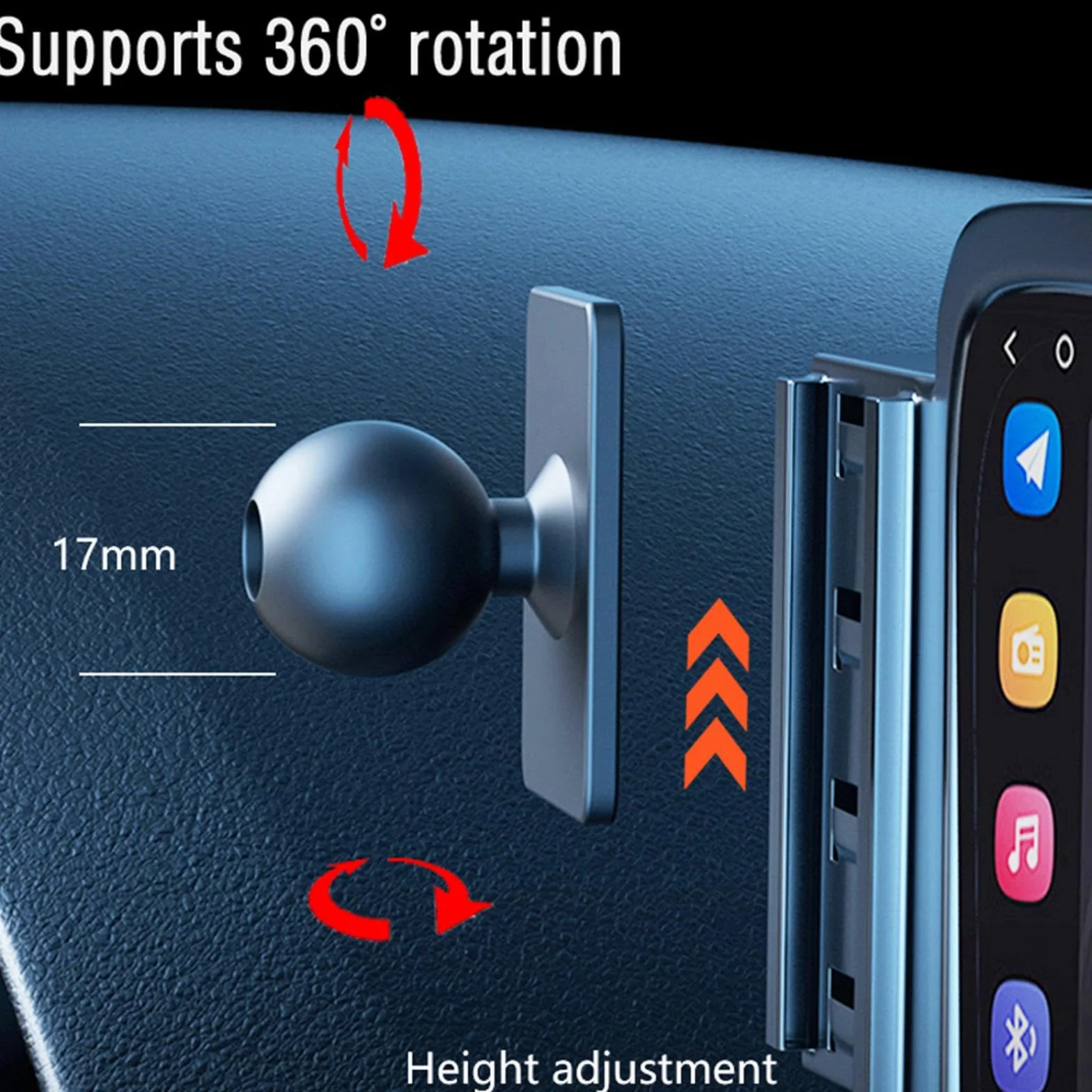 Uchwyt Samochodowy na Telefon dla Mercedes-Benz E-Class W214 2024-2025, uchwyt samochodowy na telefon komórkowy uchwyt GPS stojak na nawigację
