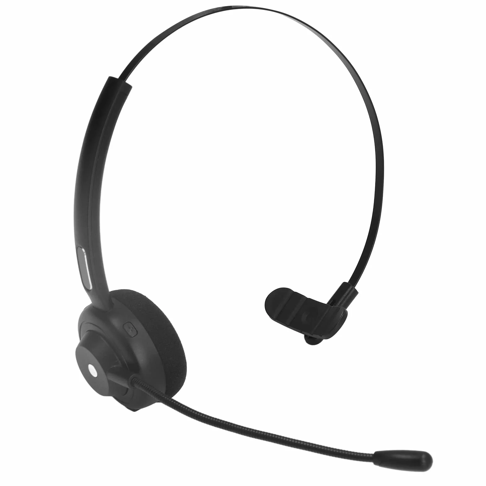 Zestaw Słuchawkowy Call Center, Bezprzewodowy Zestaw Słuchawkowy Bluetooth 5.1, Mikrofon z Redukcją Szumów na Jedno Ucho do Call Center, Klasa Online