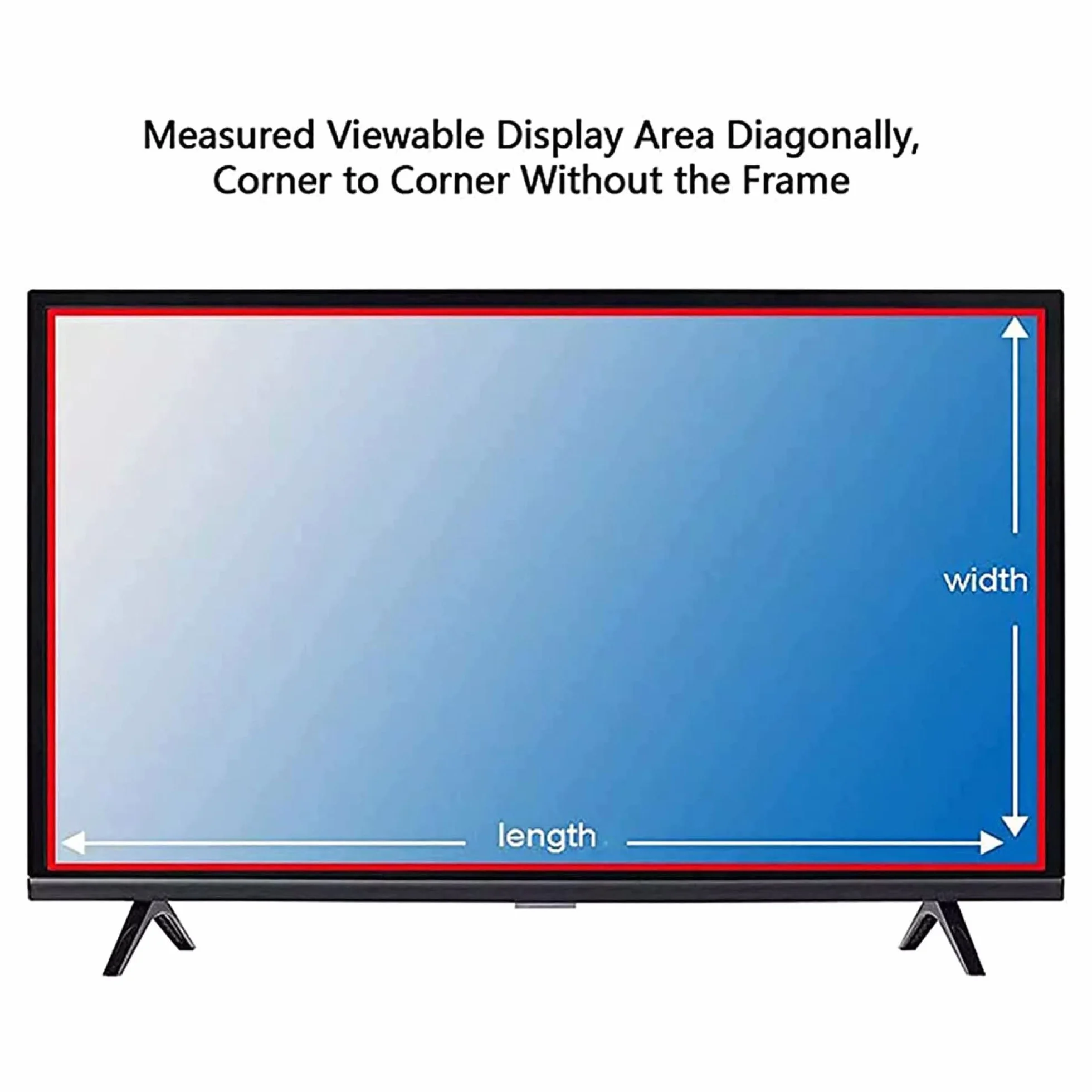Folia ochronna do ekranu telewizora, Ochraniacz ekranu TV z 50-75 cali Folia przeciwodblaskowa AntiBlue Light/AntiScratch/Ochrona przed promieniowaniem, do LCD, LED itp(75in1645x930mm)
