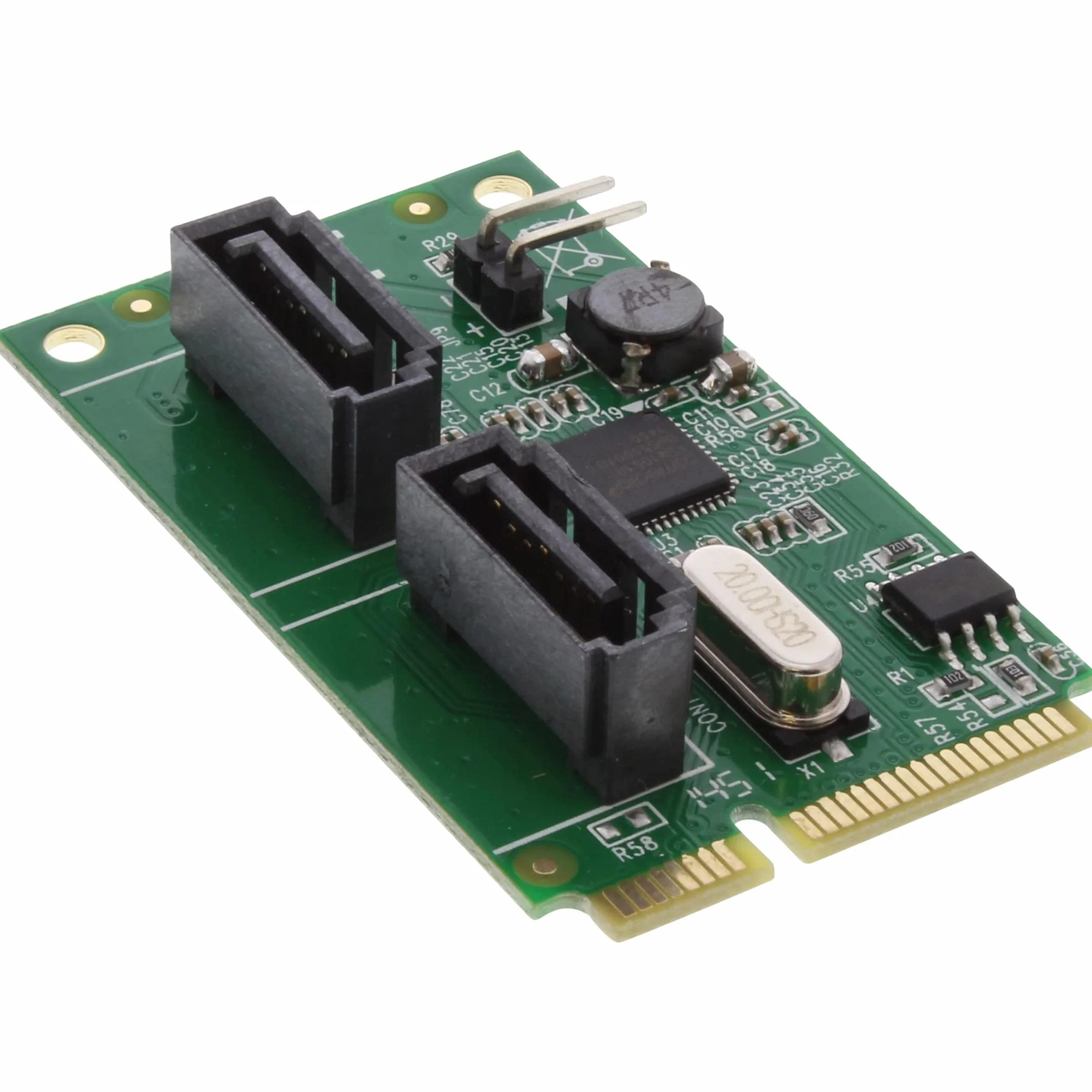 InLine 66907 Mini-PCIe 2.0 karta, 2 x SATA 6 Gb/s, RAID 0,1, SPAN