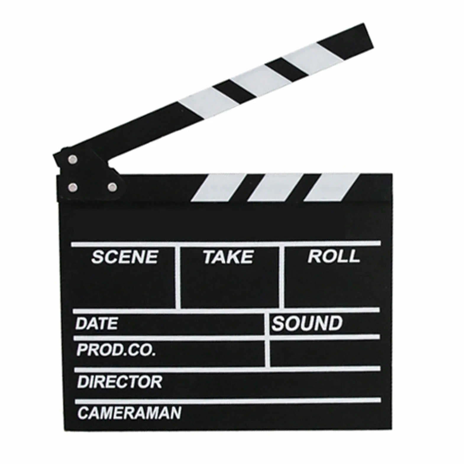 Tablica do Filmów Filmowych, 20 X 20 Cm Klakier do Filmów Suchościeralnych Wielofunkcyjny do Kręcenia Dramatów