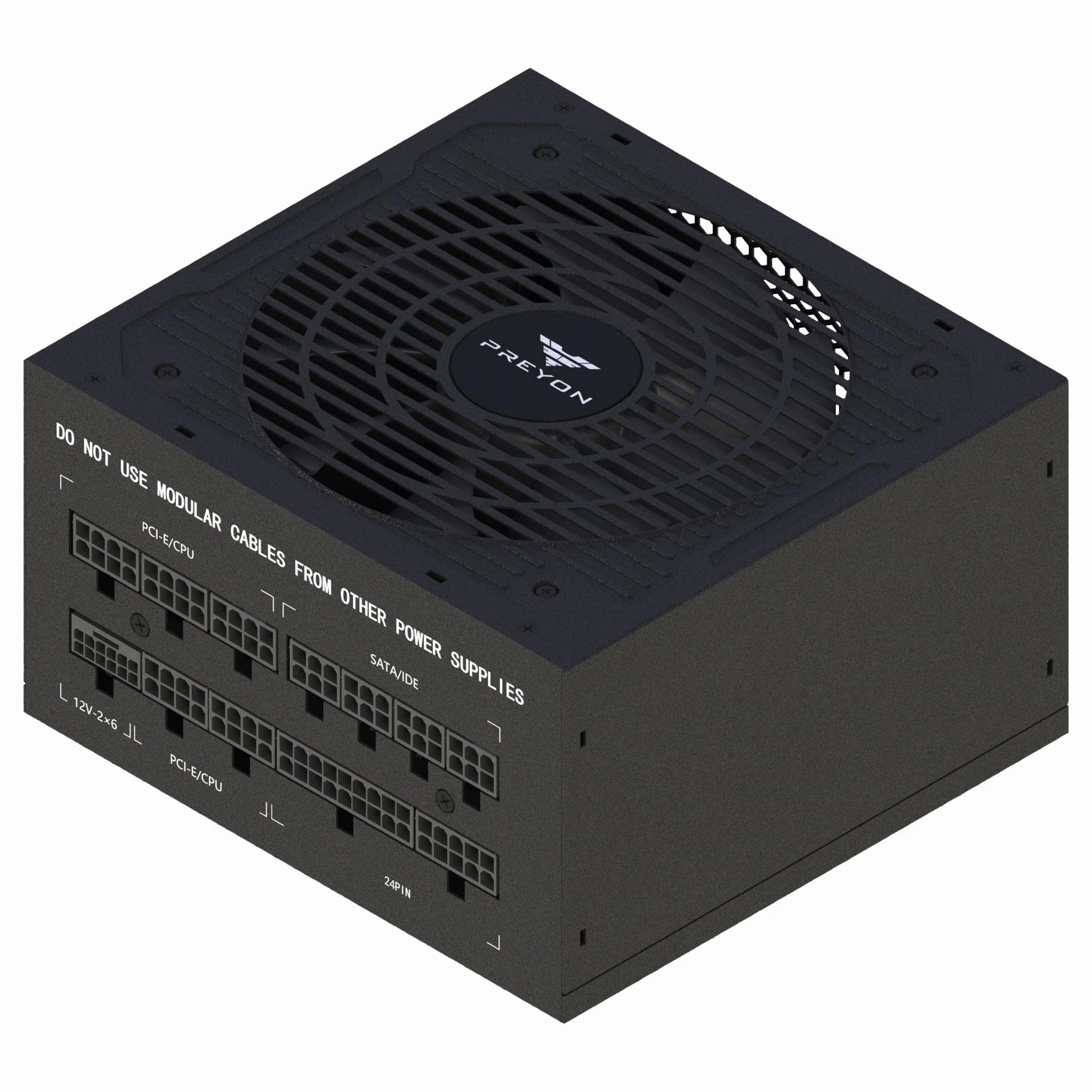 PREYON Eagle Power Gaming 750–1000 W zasilacz sieciowy 80+ złoty – modułowy, cichy, kompaktowy, dla graczy i kreatywnych, obsługa GPU 600 W, japońskie kondensatory, wysoka wydajność, design premium