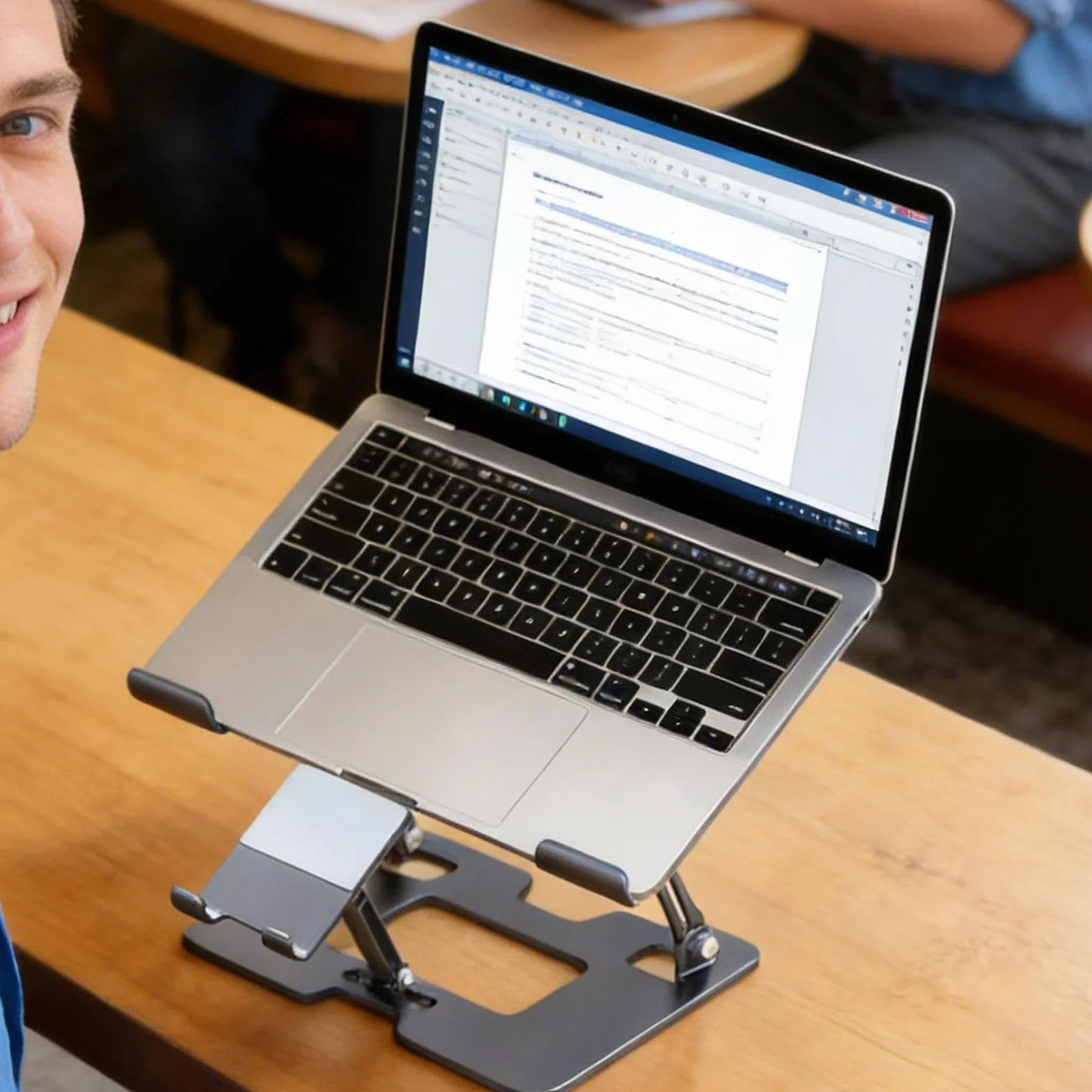 Podstawka Pod Laptop Na Biurko 5 Pozycji Regulacji Wysokości Chłodząca | Wentylowana Podstawka Chłodząca Do Komputera Do Użytku W Domu Sypialni Do Nauki