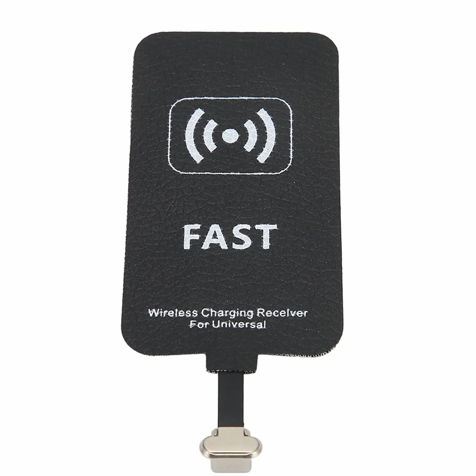Bezprzewodowy odbiornik ładowania typu C, bezprzewodowy adapter do ładowania Qi USB-C 5 V 2 A odbiornik ładowania samoprzylepna smukła ładowarka moduł, do wszystkich telefonów