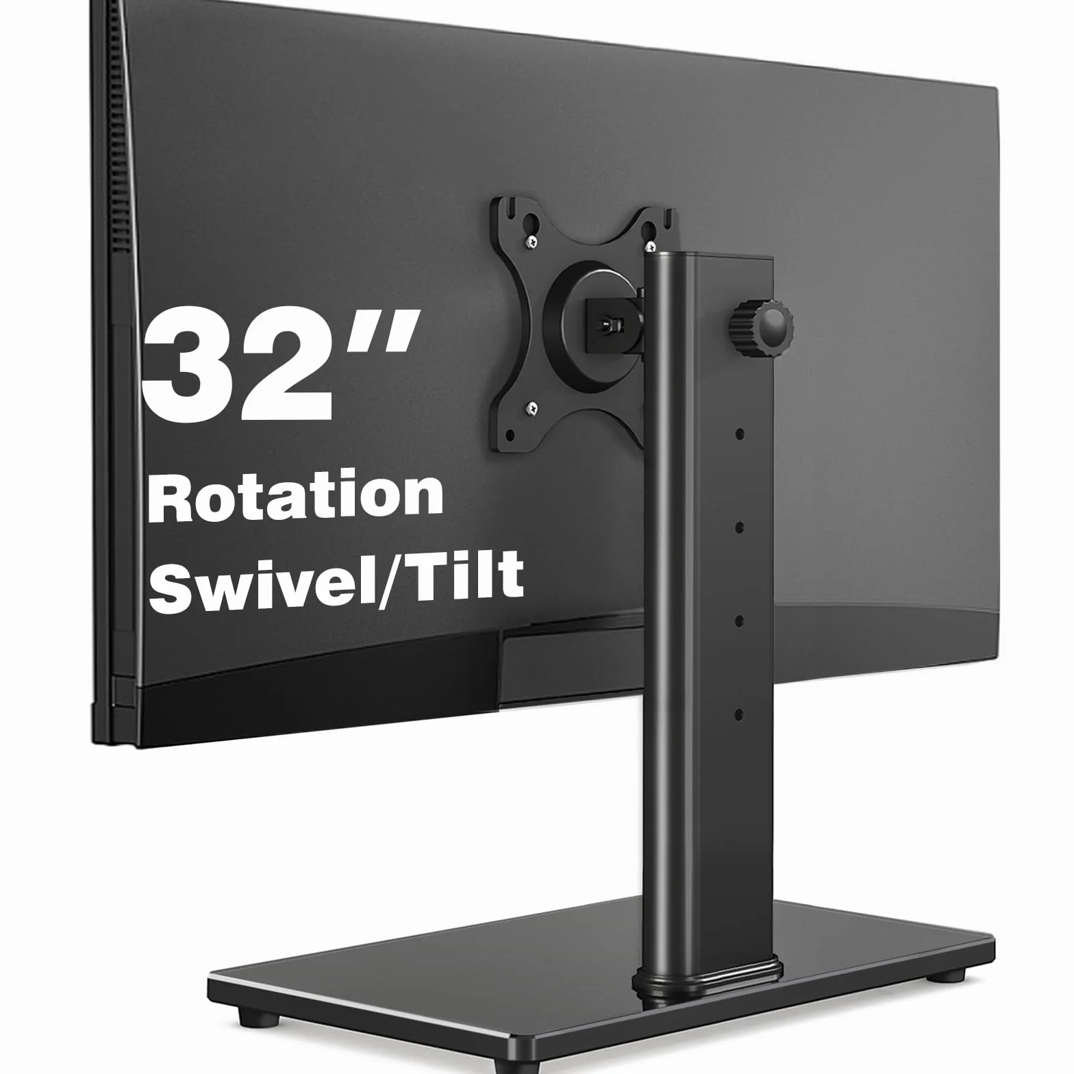5Rcom Stojak na monitor VESA 13-32" regulacja wysokości pochylenia obracany 140° 360° zarządzanie kablami 10 kg VESA 75/100 mm