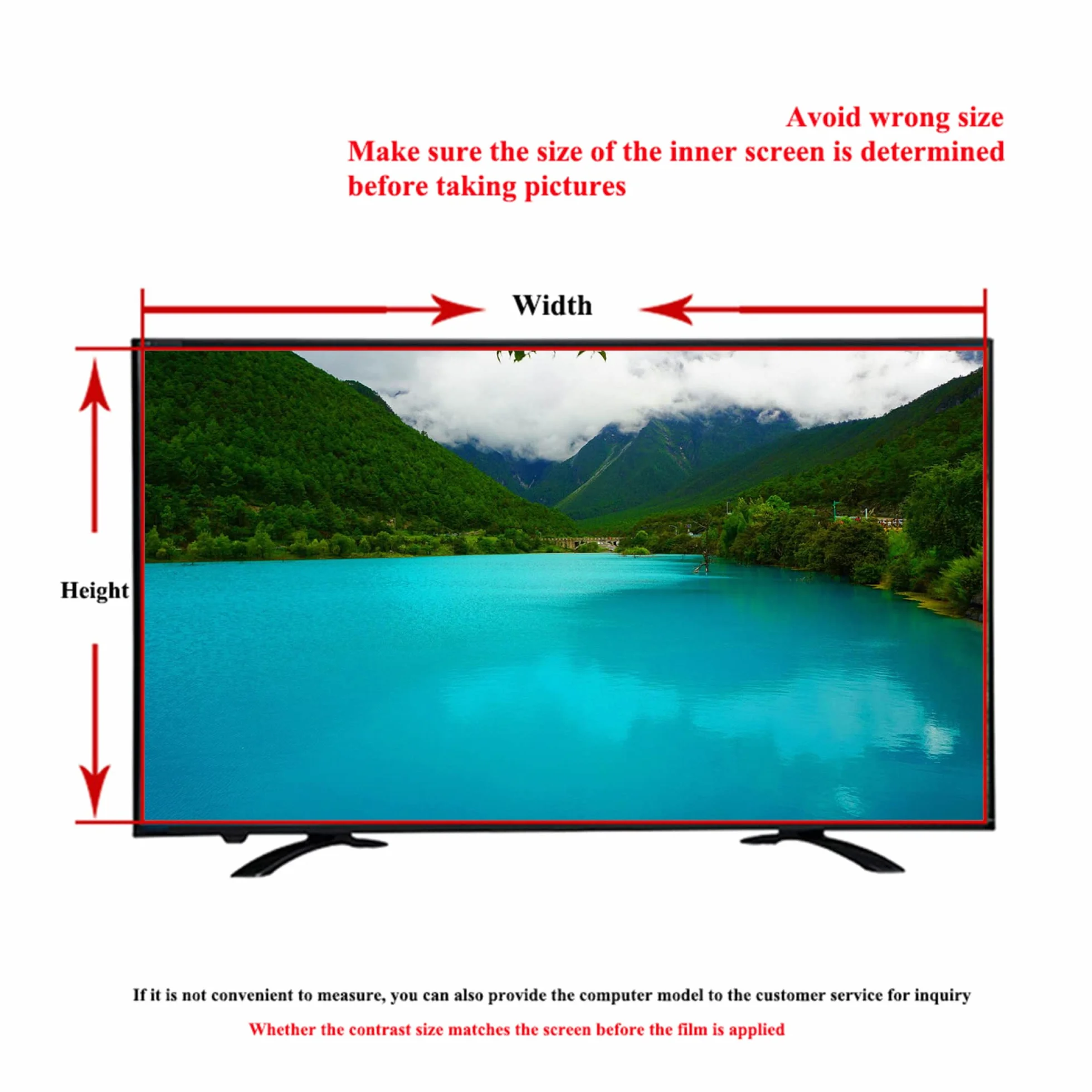 Osłona ekranu, Od AntiGlare AntiBlue Light AntiScratch Injury Folia zabezpieczająca wyświetlacz LCD, folia ochronna do telewizorów, LED, 4K OLED i QLED HDTV(39in 856x478mm)