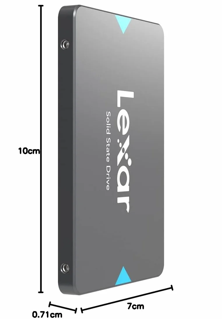 Lexar Wewnętrzny dysk SSD NQ100 2,5" SATA III 2 TB – prędkość odczytu do 550 MB/s – wewnętrzny dysk SSD do laptopa i komputera stacjonarnego