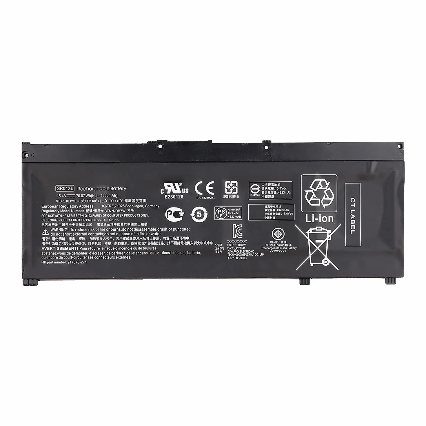 Duotipa Akumulator zamienny SR04XL kompatybilny z HP Omen 15ce00 Series HSTNN-DB7W HSTNN-IB7Z 917724-855