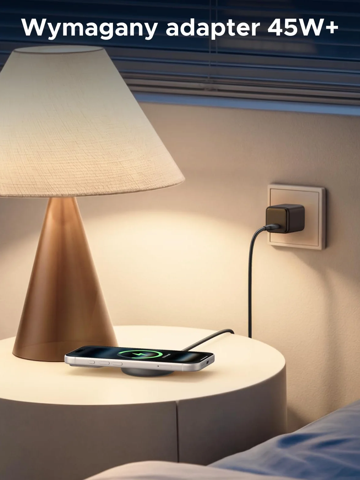 UGREEN Zapix Magnetyczna Bezprzewodowa Ładowarka 25 W, Bezprzewodowa ładowarka z certyfikatem Qi2 do iPhone'a, kompatybilna z MagSafe dla serii iPhone 17/16, z kablem 1,5 m – Czarna