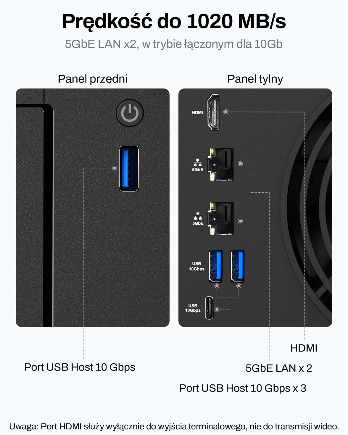 TERRAMASTER F4-425 Plus NAS Storage – 4-kieszeniowy Procesor Intel N150 Quad-Core, 16 GB Pamięci RAM DDR5, 2 Porty LAN 5GbE, 3 Gniazda M.2, Pamięć Sieciowa, Serwer Multimedialny (Bez Dysków)