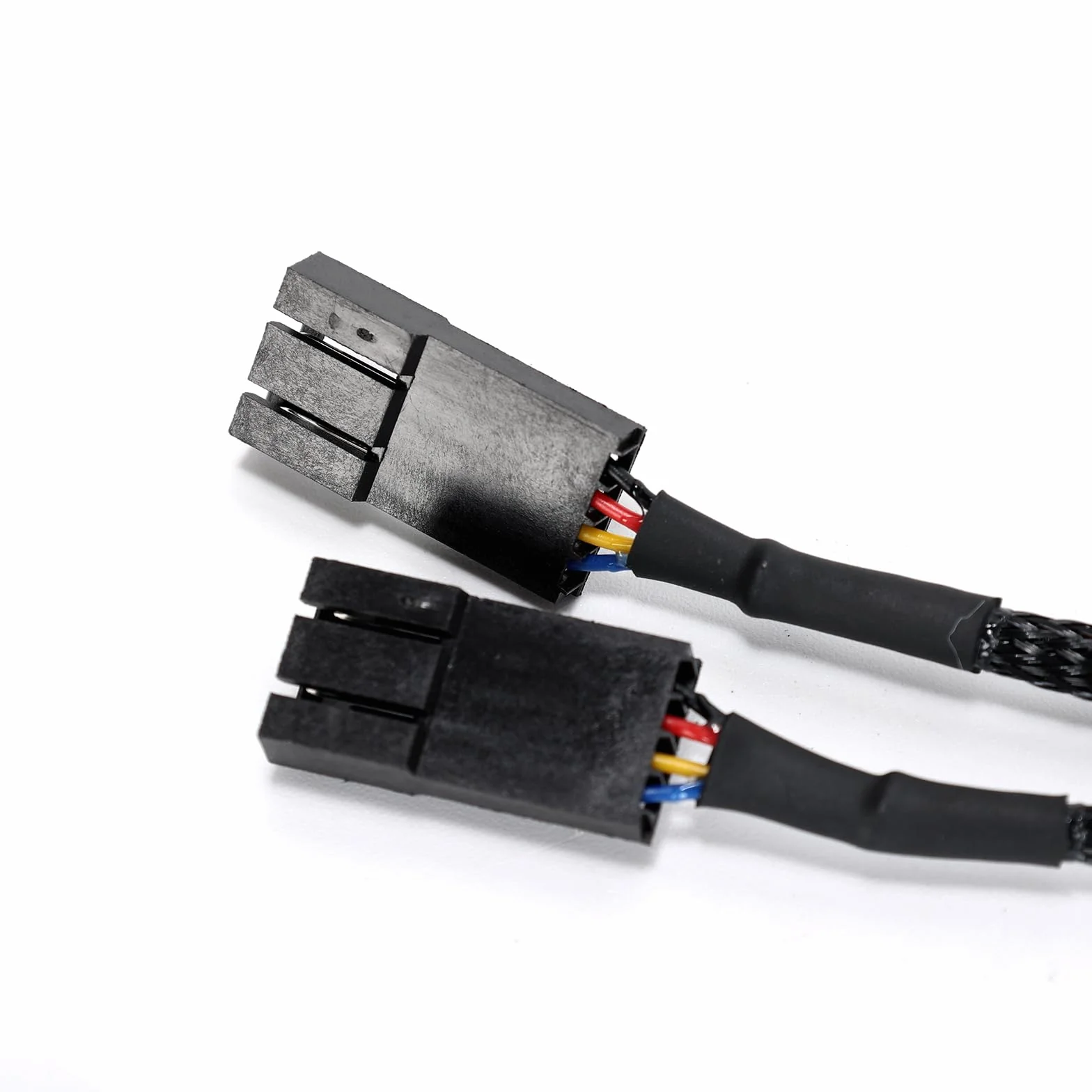 1 x kabel rozdzielacza wentylatora PWM do komputera PC 4-pinowy 1 męski na 2 żeński (długość kabla 100 mm) kompatybilny z koncentratorem wentylatora Corsair RGB/Corsair Lighting Node