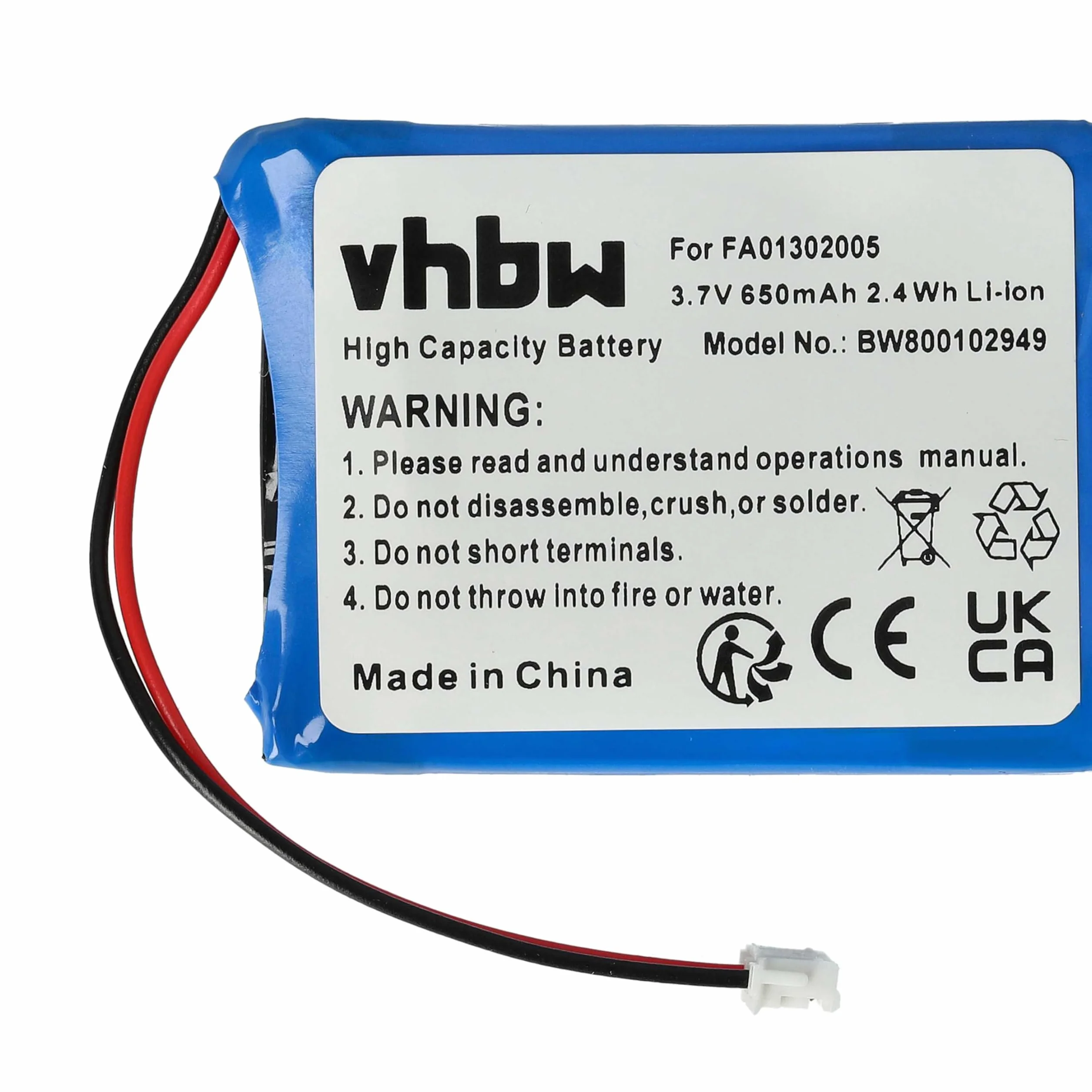 Akumulator kompatybilny z Ascom D43, R1D bezprzewodowy telefon stacjonarny 650mAh 3,7V Li-Ion