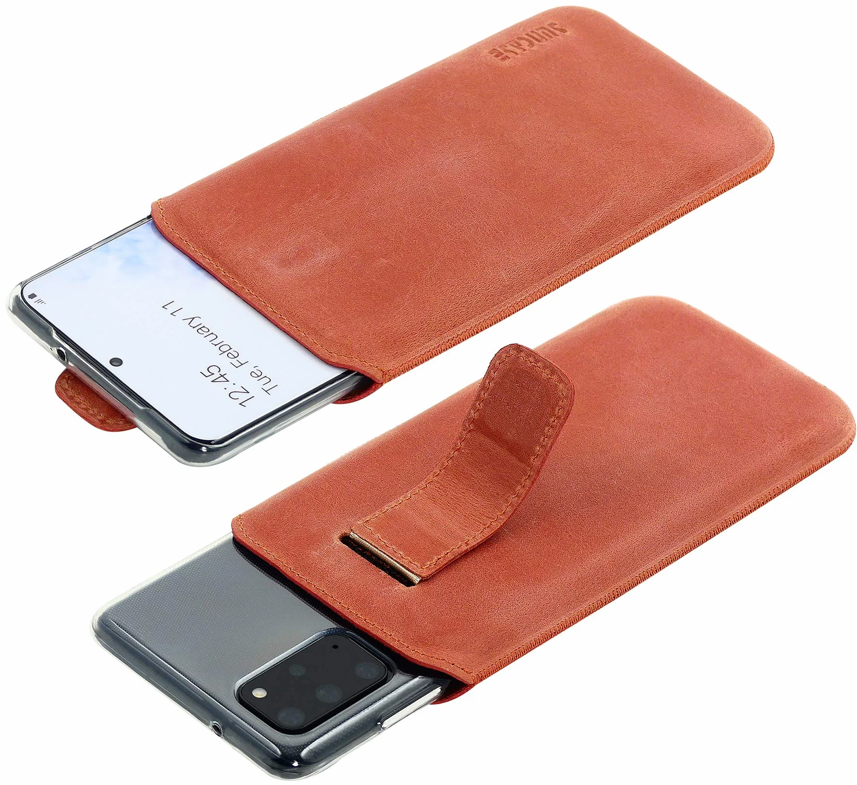 Suncase Etui kompatybilne z Sony Xperia 1 IV 5G etui z dodatkowym etui / etui typu bumper z funkcją wyciągania, pokrowiec na telefon komórkowy, etui ochronne w kolorze antycznego łososia