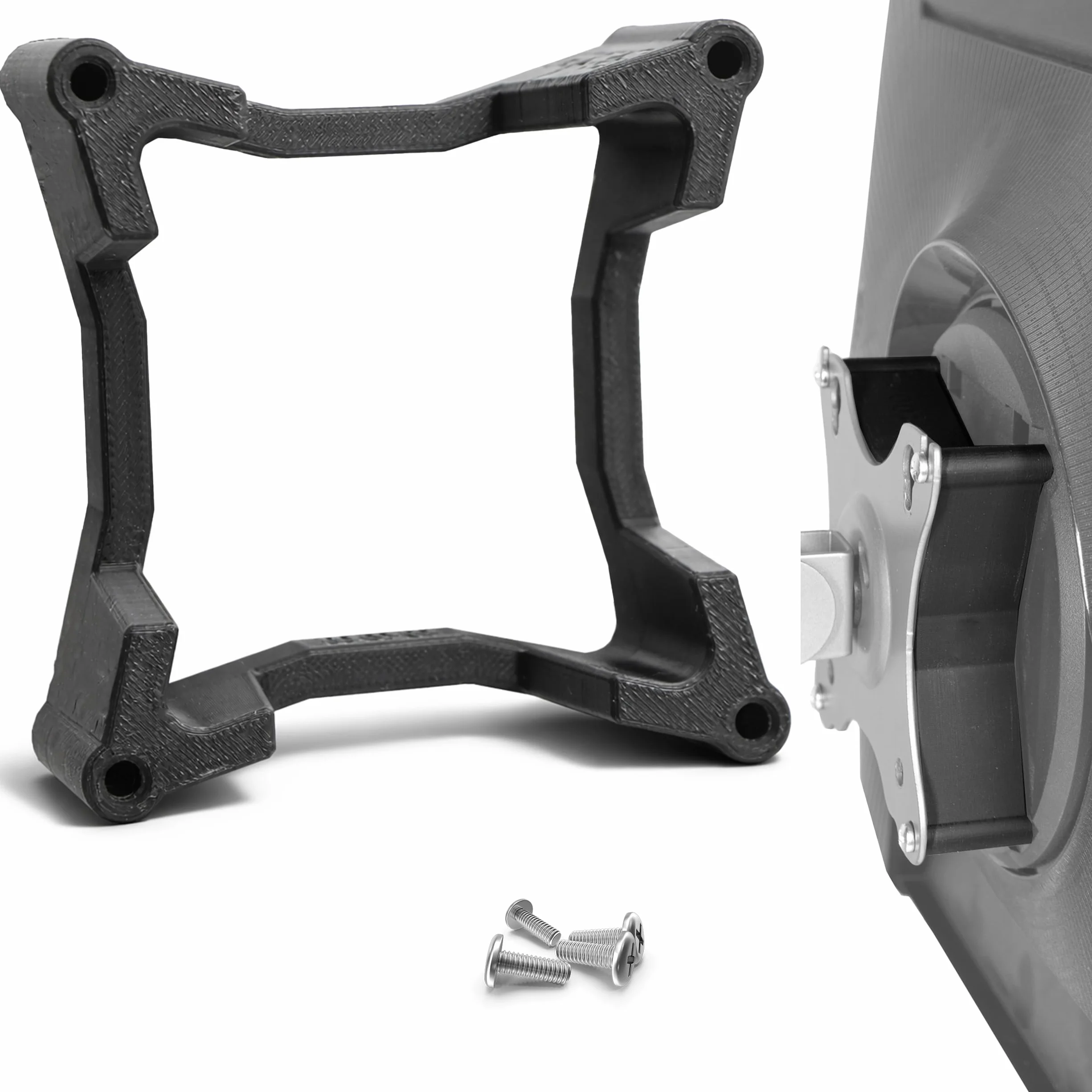 3IDEE Uniwersalny uchwyt dystansowy VESA, dystans, odległość 30 mm, adapter 75 x 75 mm - kompatybilny z wieloma monitorami (Samsung Odyssey G5 i innymi) (75 x 75 mm)
