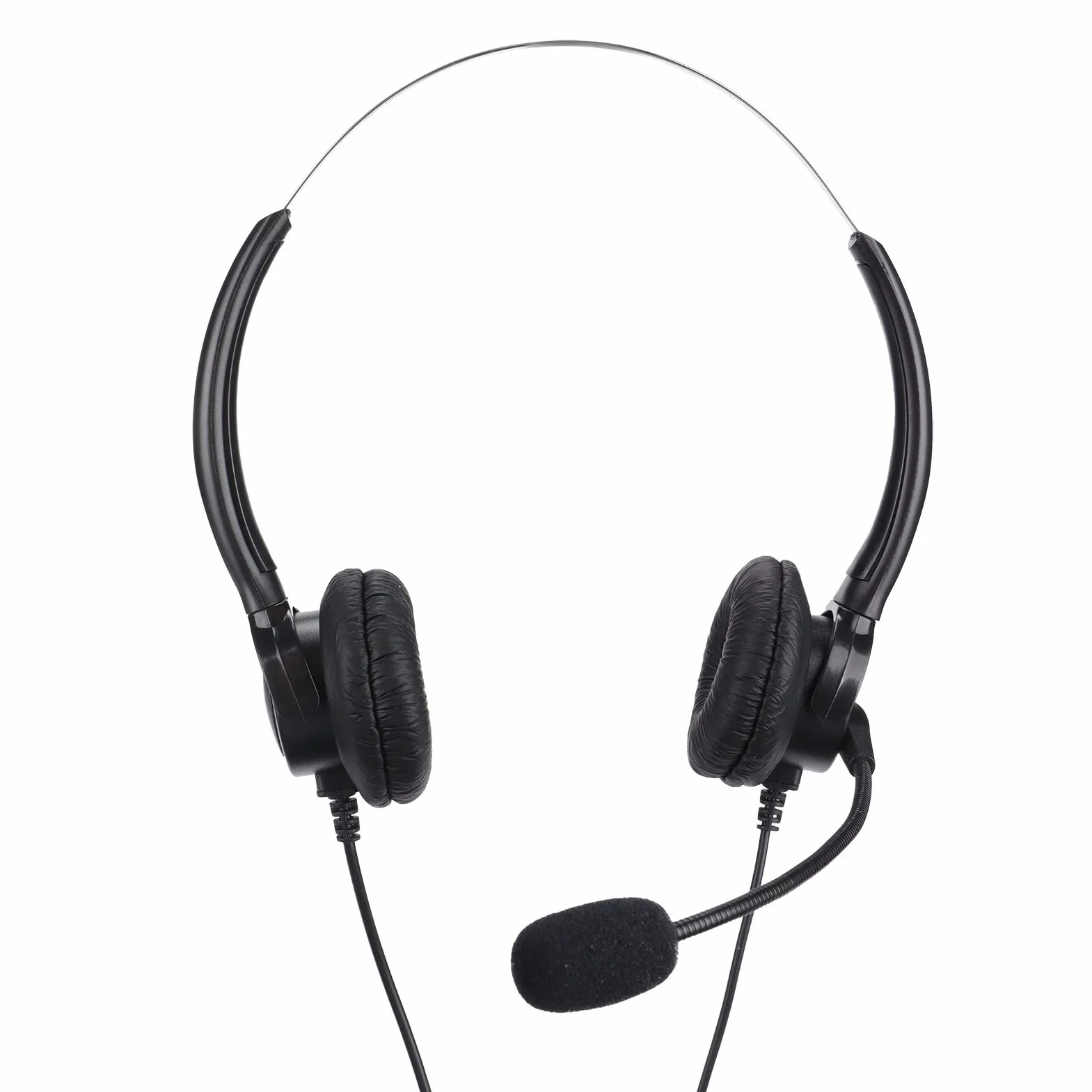 Słuchawki USB z Mikrofonem Obuuszne z Redukcją Szumów RJ9 do Call Center