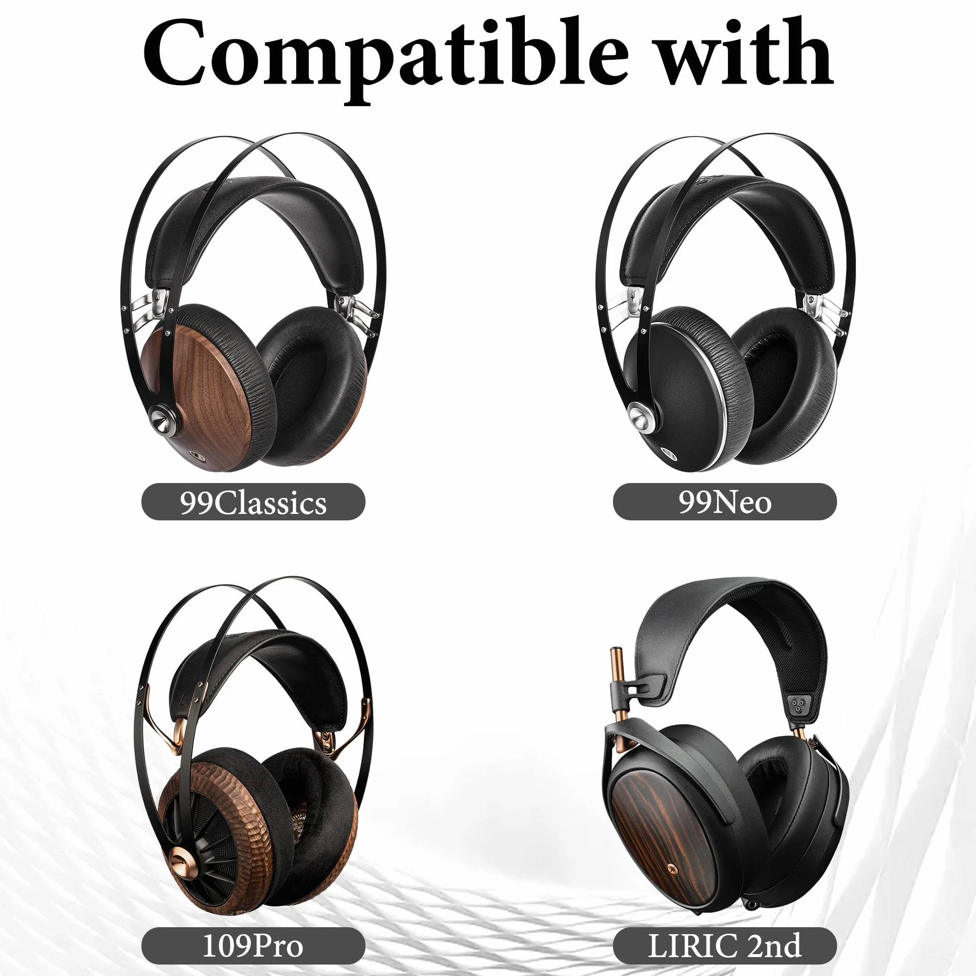 GEEKRIA Apollo, posrebrzany miedziany kabel audio upgrade, kompatybilny z Meze Audio 99 Classics Series, 109 PRO, LIRIC 2, LIRIC, 4,4 mm na Dual 3,5 mm, kabel zamienny (1,5 m, srebrny)