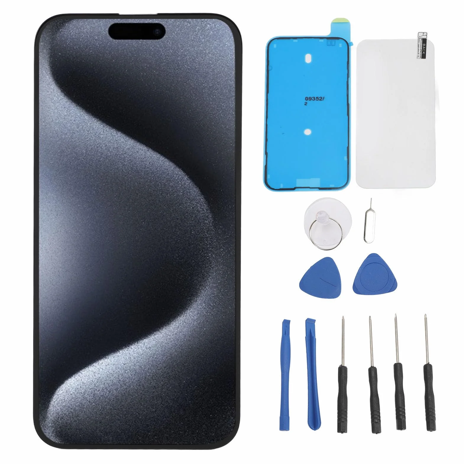 Jiawu Zestaw Dotykowy Digitizer 3D do Telefonu z Narzędziami do Wymiany Ekranu 6,7 Cala, Zawiera osłonę ze Szkła Hartowanego