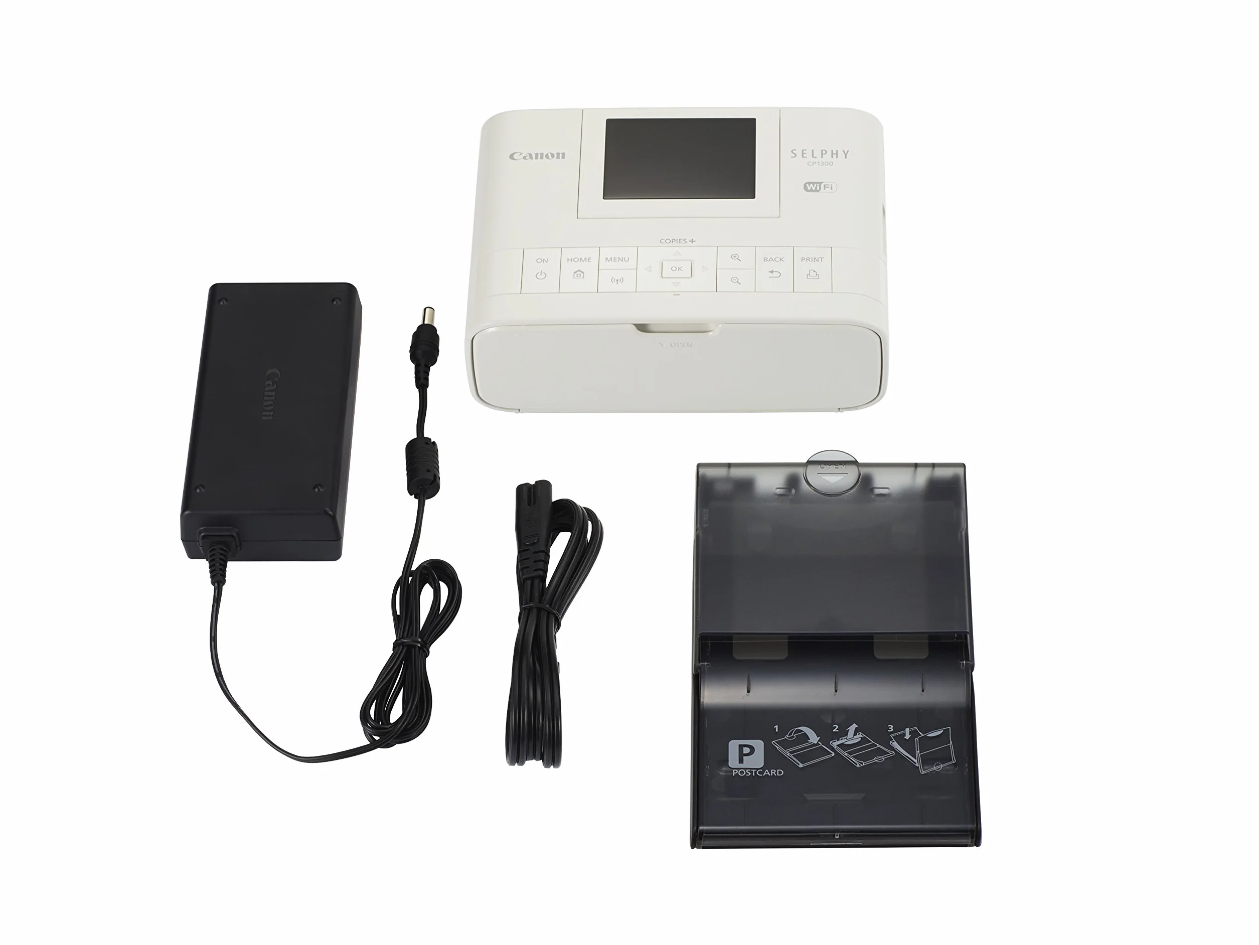 Canon SELPHY CP1300 Drukarka do zdjęć sublimacji WiFi - Drukarki fotograficzne (sublimacja odcieni, kaseta, LCD, 8,13 cm (3,2"), biała, SD,SDHC, SDXC)