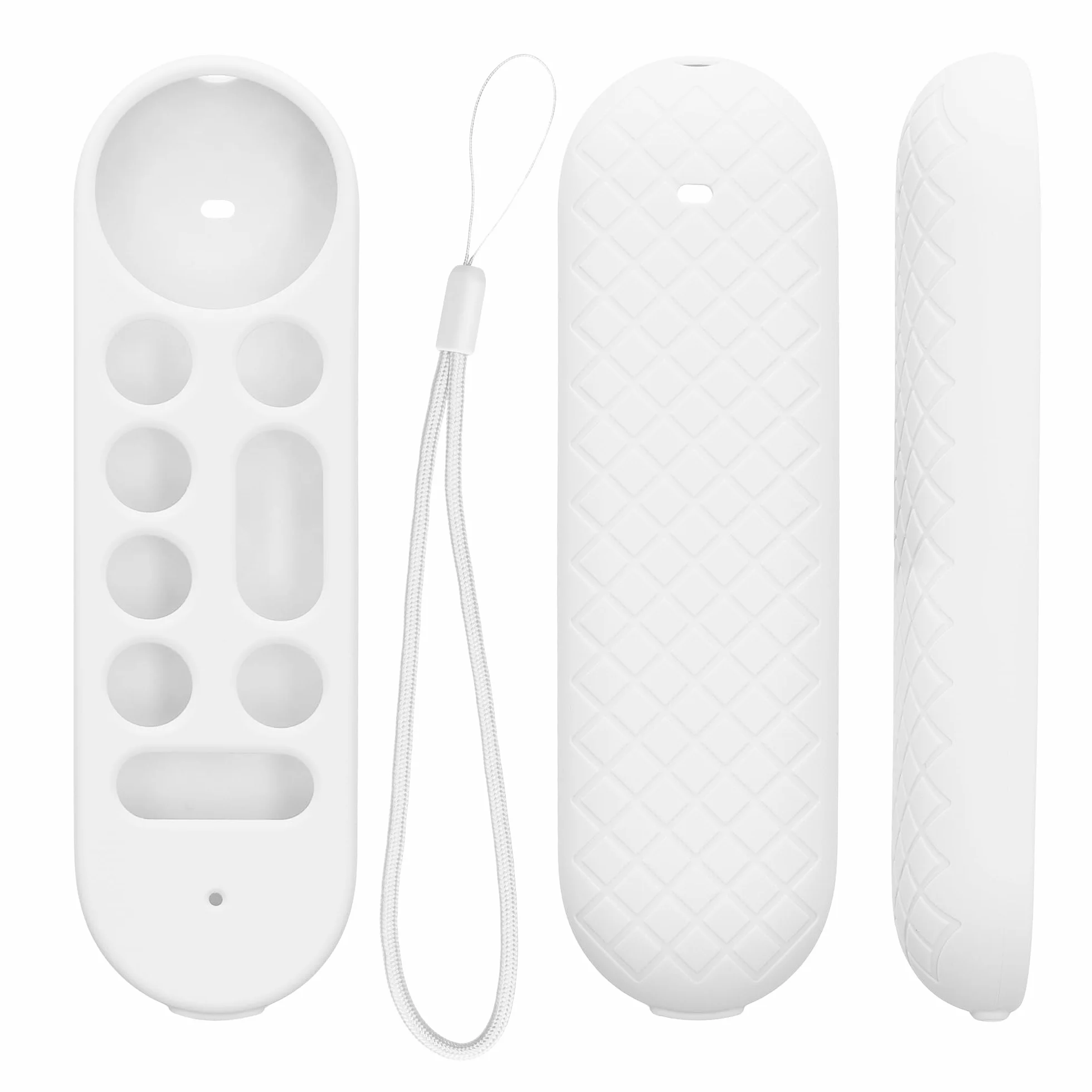 kwmobile Etui do pilota Google TV Streamer 4K Case - silikonowe białe