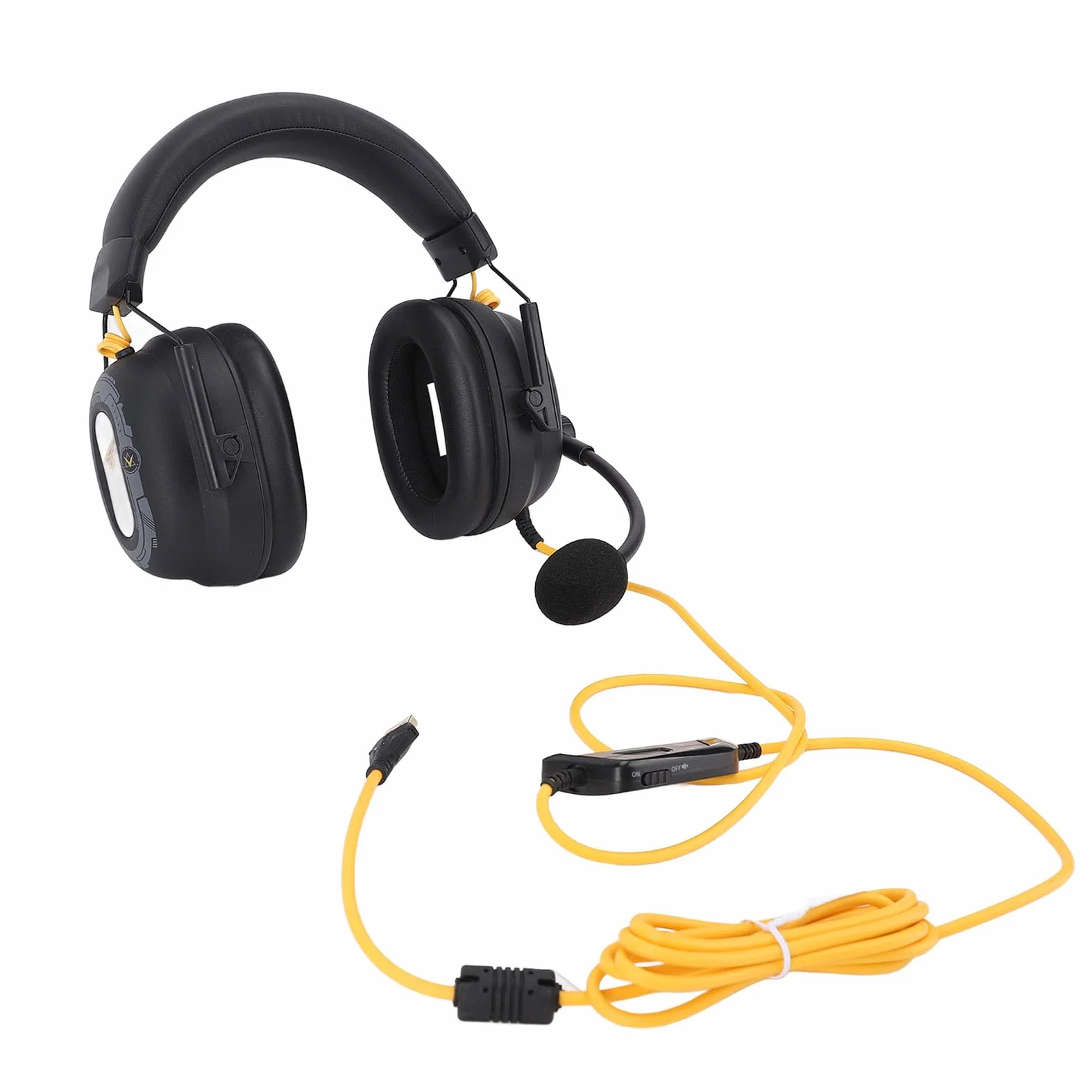 Jiawu HiFi -Surround -sound Gaming Zestaw Słuchawkowy z Mikrofonem Tłumienia Szumu i Niestandardowym Oprogramowaniem do Efektu Dźwięku dla Spersonalizowanych wrażeń z Słuchawkami Słuchawek dla (BLACK)