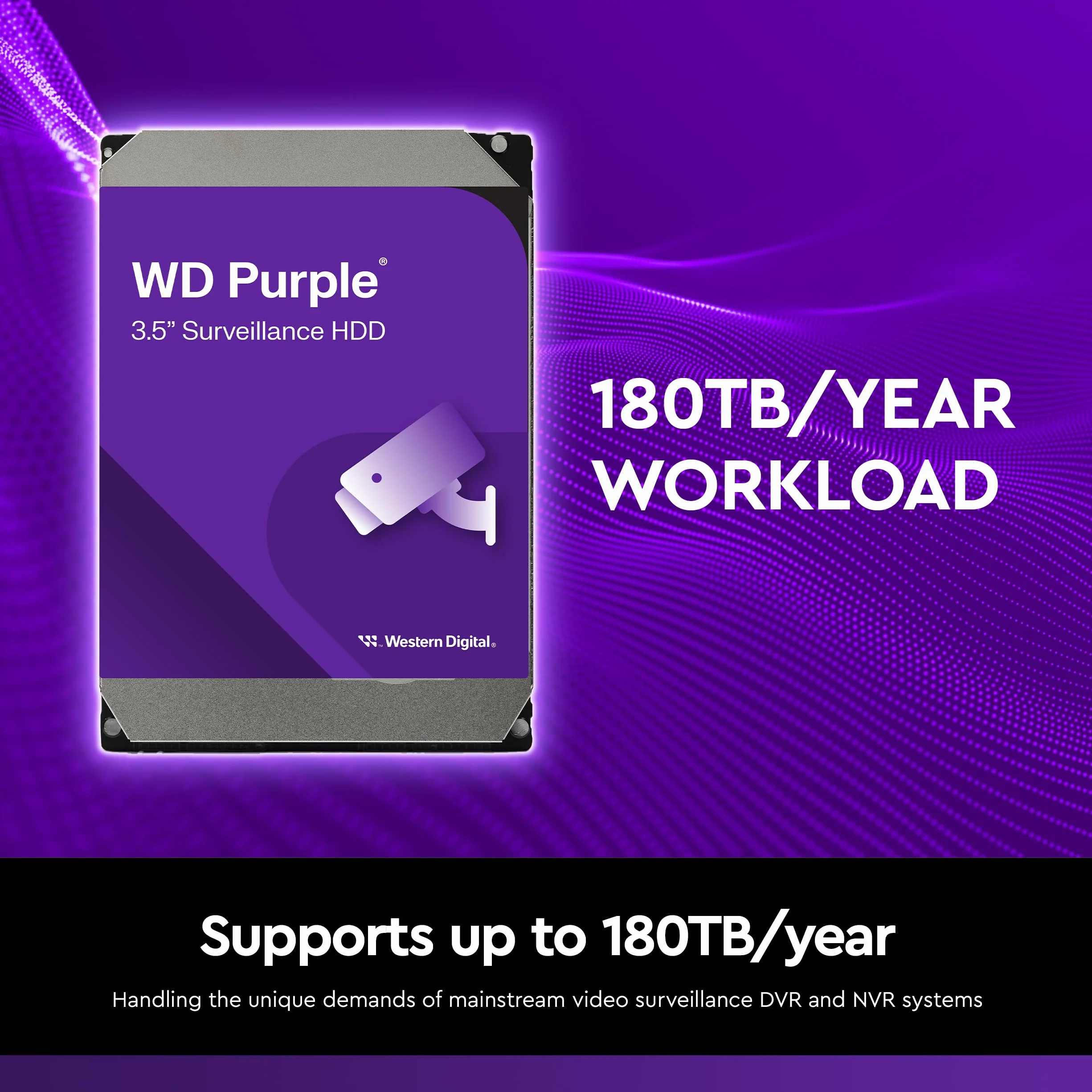 HDD WD Purple WD64PURZ 6TB - 6Gb/s Sata III 256MB (D)