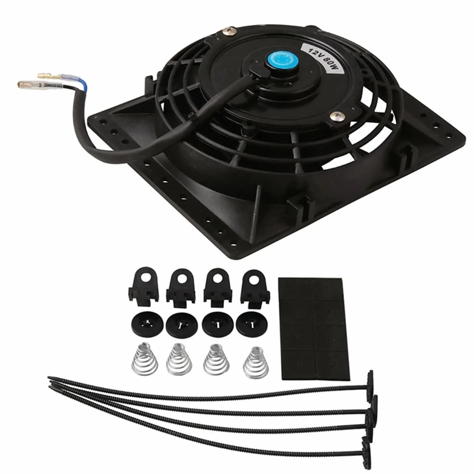 Radiatora Steam Deck 6-calowy Smukły Wentylator Chłodnicy 650CFM Uniwersalny Smukły Pull Push 12V 80W Bezpośredni Zamiennik Wentylatora Elektrycznego Z Zestawem Montażowym Zestaw Chłodzący