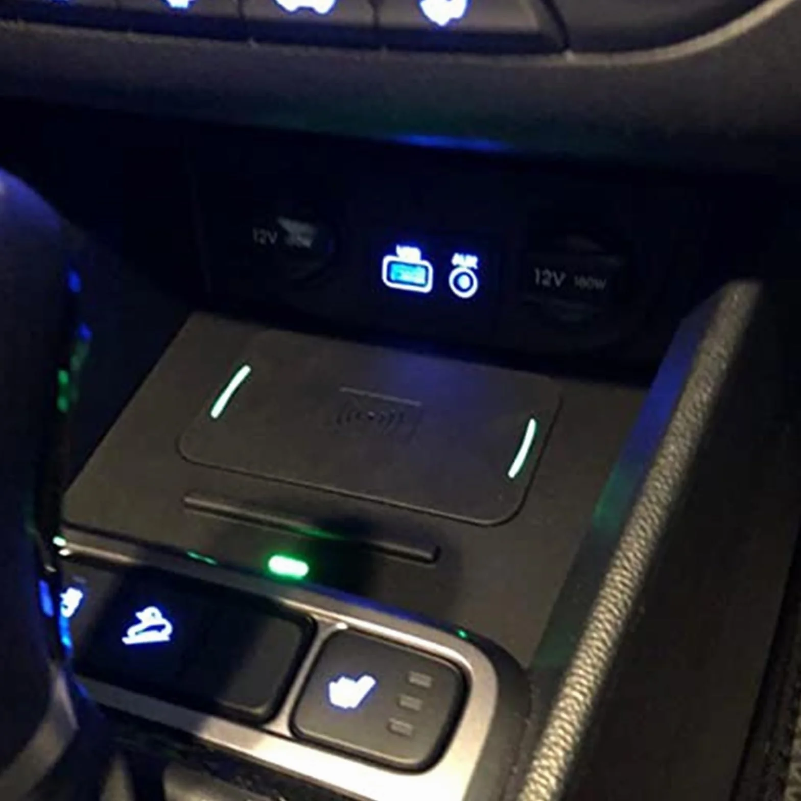Dla Hyundai, Creta Cantus IX25 2015-2020 samochodowa bezprzewodowa ładowarka QI do telefonu szybka ładowarka Panel ładowania Pad uchwyt do ładowania Bezprzewodowa ładowarka samochodowa
