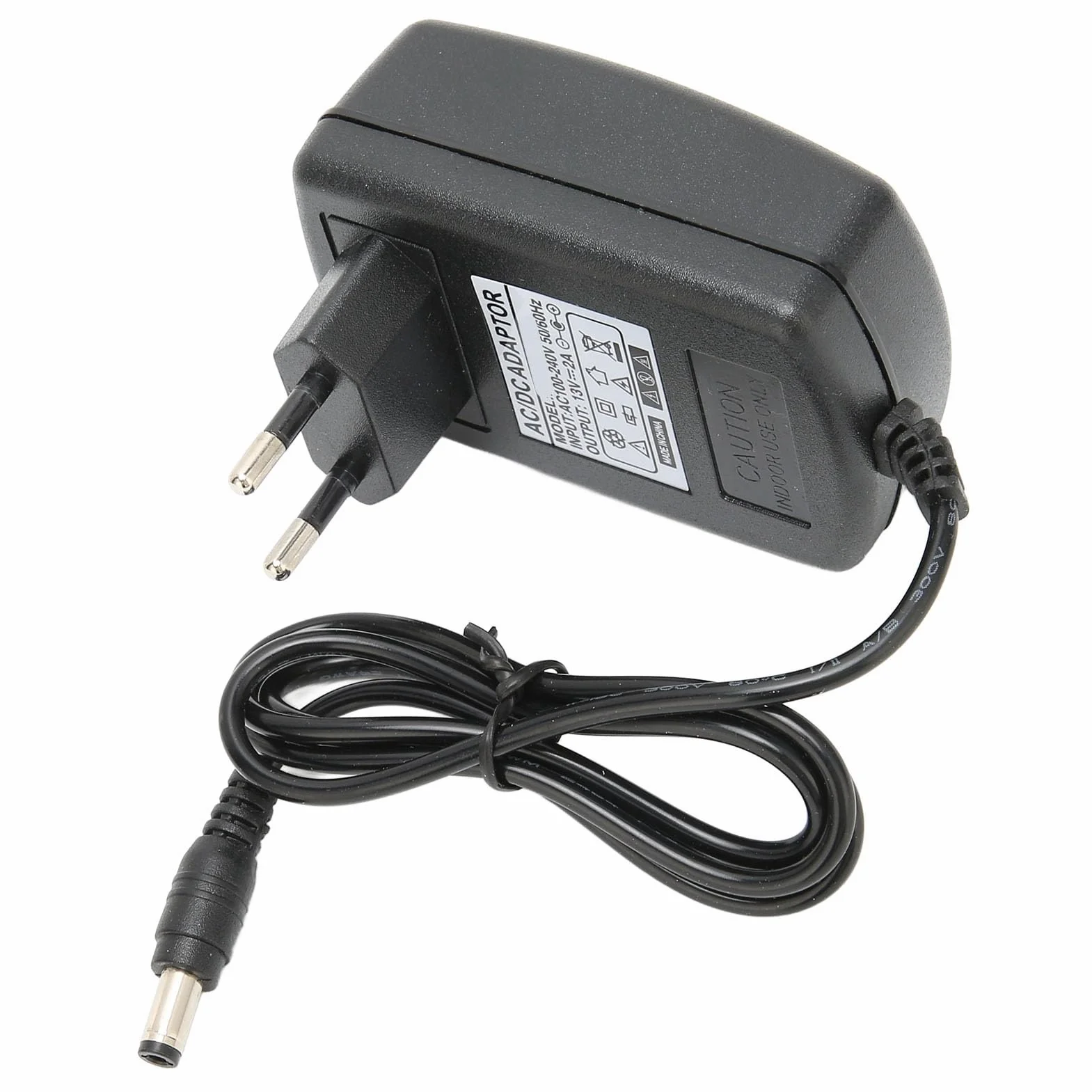 Zasilacz 13V 2A, AC100‑240V 50 60Hz Zasilacz Przewód Zasilacz Przewód Zasilacz Ładowarka do Domu Samochody Hotele (Wtyczka UE)