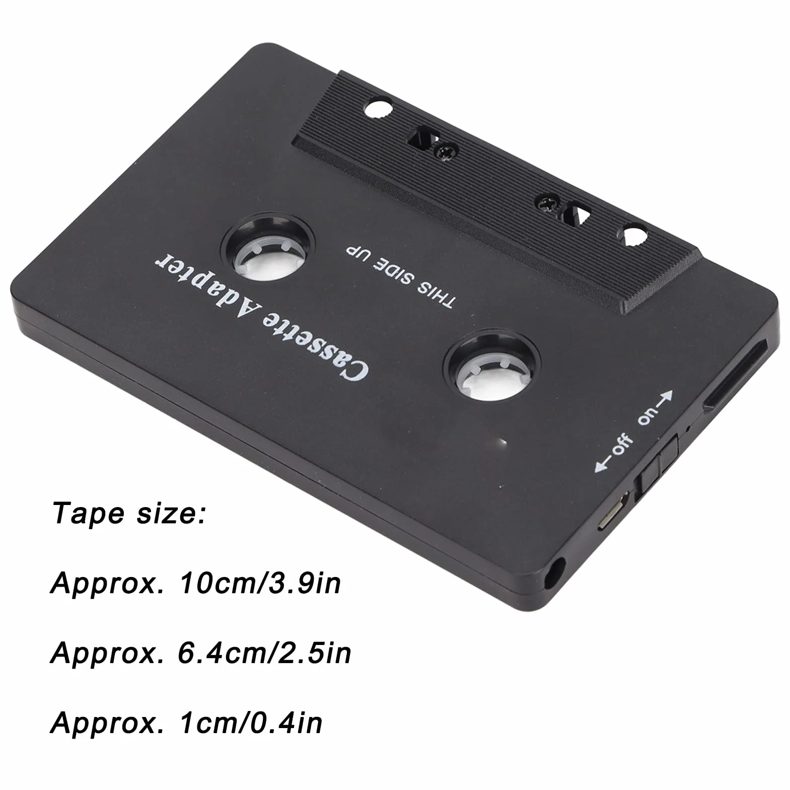 Adapter Kasetowy Bluetooth Redukcja Szumów Stereo High Fidelity Tape Aux Receiver do Tabletu Samochodowego