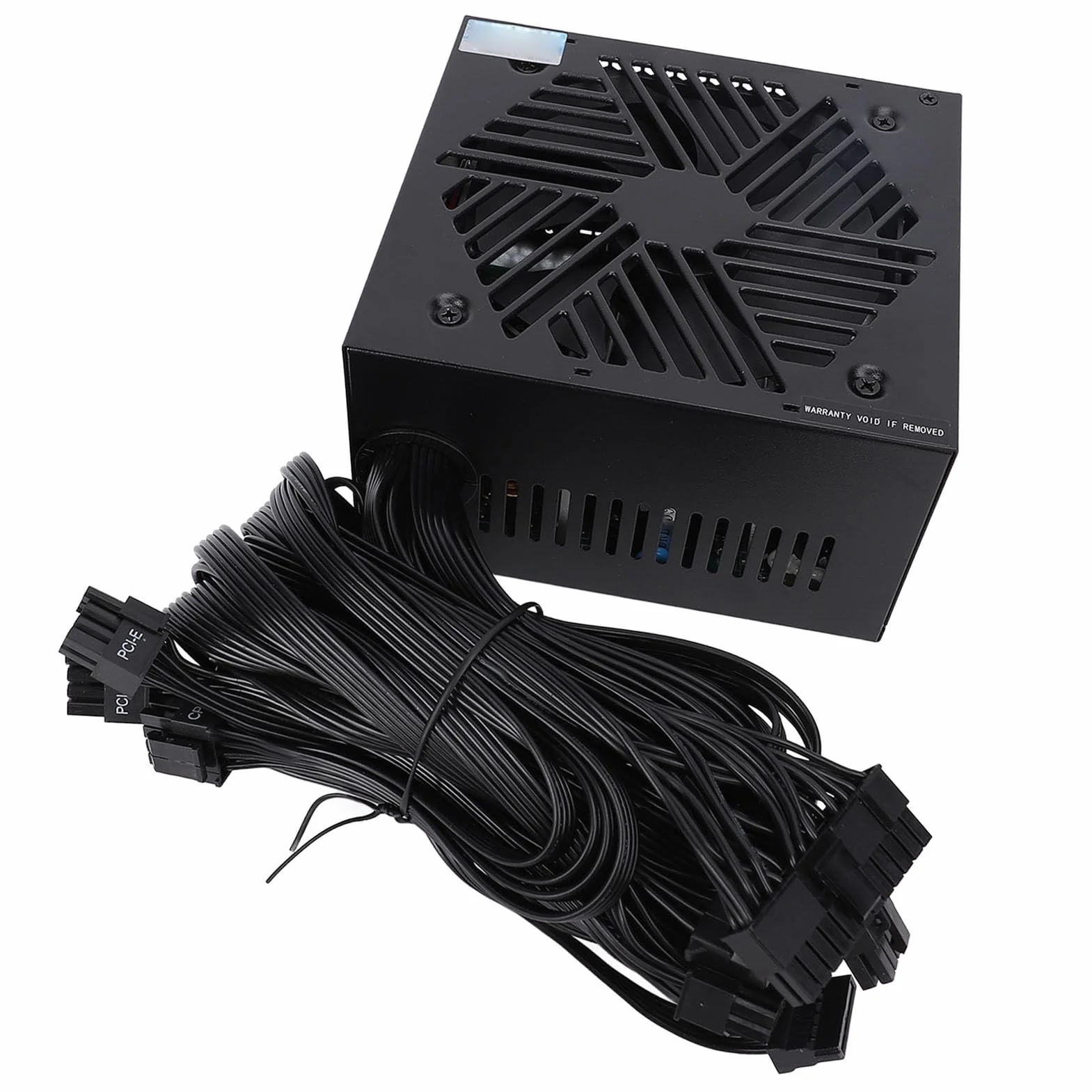 Generic Zasilacz Komputerowy o Wydajności ponad 80% Aktywny Zasilacz ATX 700 W do Gier, Stop Aluminium W Kolorze Czarnym, Płyta Główna 24-pinowa, Odpowiednia dla Graczy