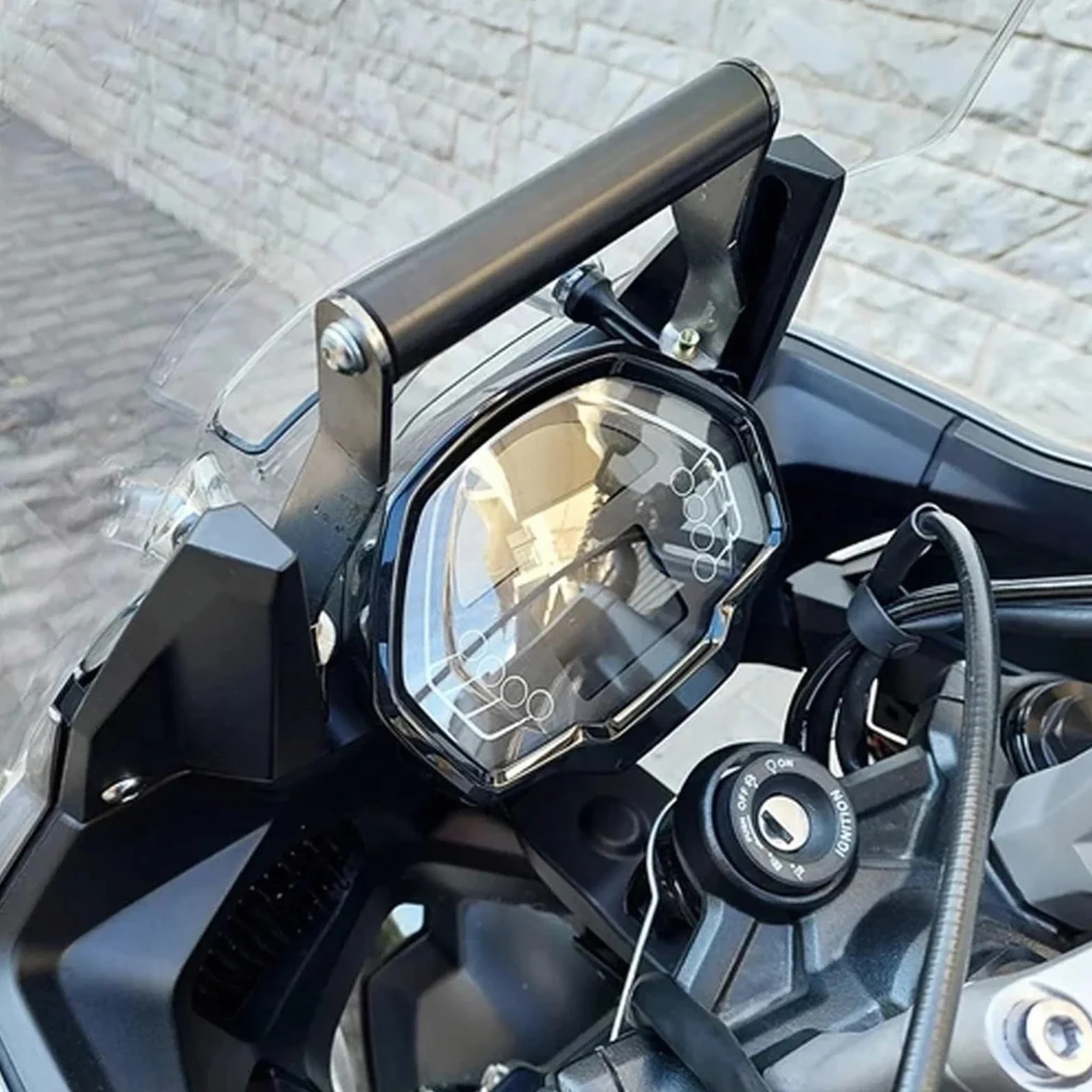 Uchwyty na płyty GPS do motocykla, akcesoria pasujące do nawigacji GPS Tiger660, smartfon, uchwyt adaptacyjny 2022-2023 Motocyklowy uchwyt do nawigacji(Bracket-22MM)