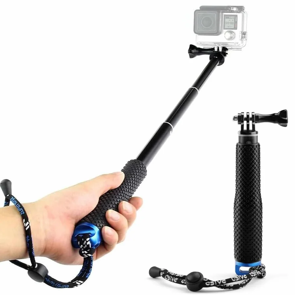 Voarge Teleskopowy kij do selfie 19" do GoPro/Insta360/X3/One i innych kamer Action Camera