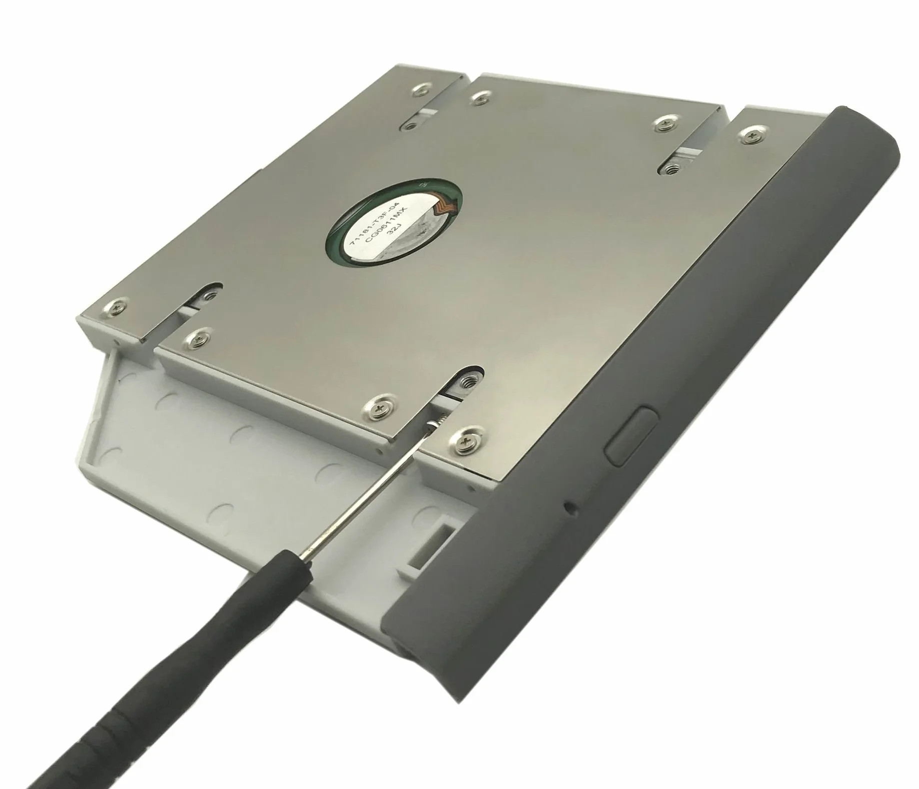 Dysk twardy Caddy na drugi dysk twardy/SSD, do Lenovo Ideapad 320 / 330 / 520 z panelem przednim, szary