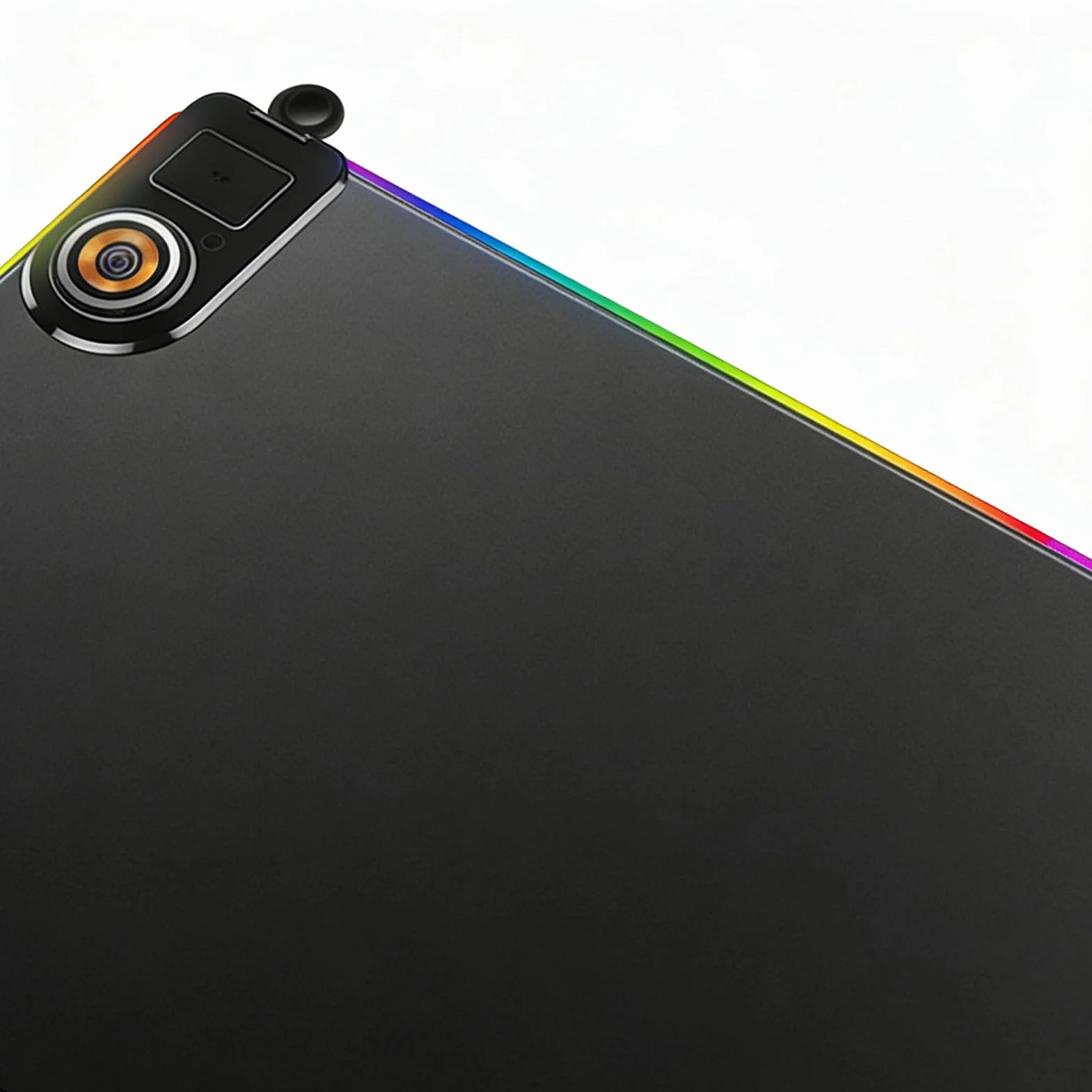 Podkładka Biurkowa z Ładowarką Bezprzewodową Gumowa Mata 15W | Bardzo Duża 80x30x0.4 cm Gumowa Podkładka RGB Do Gier, PC, Zegarka, Laptopa, Biura i