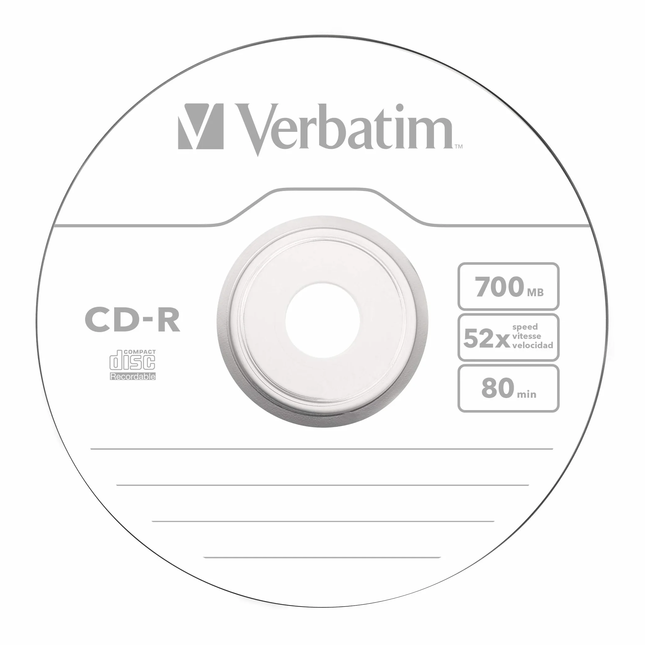 Verbatim Extra Protection Płyty CD 50 Szt. Srebrny